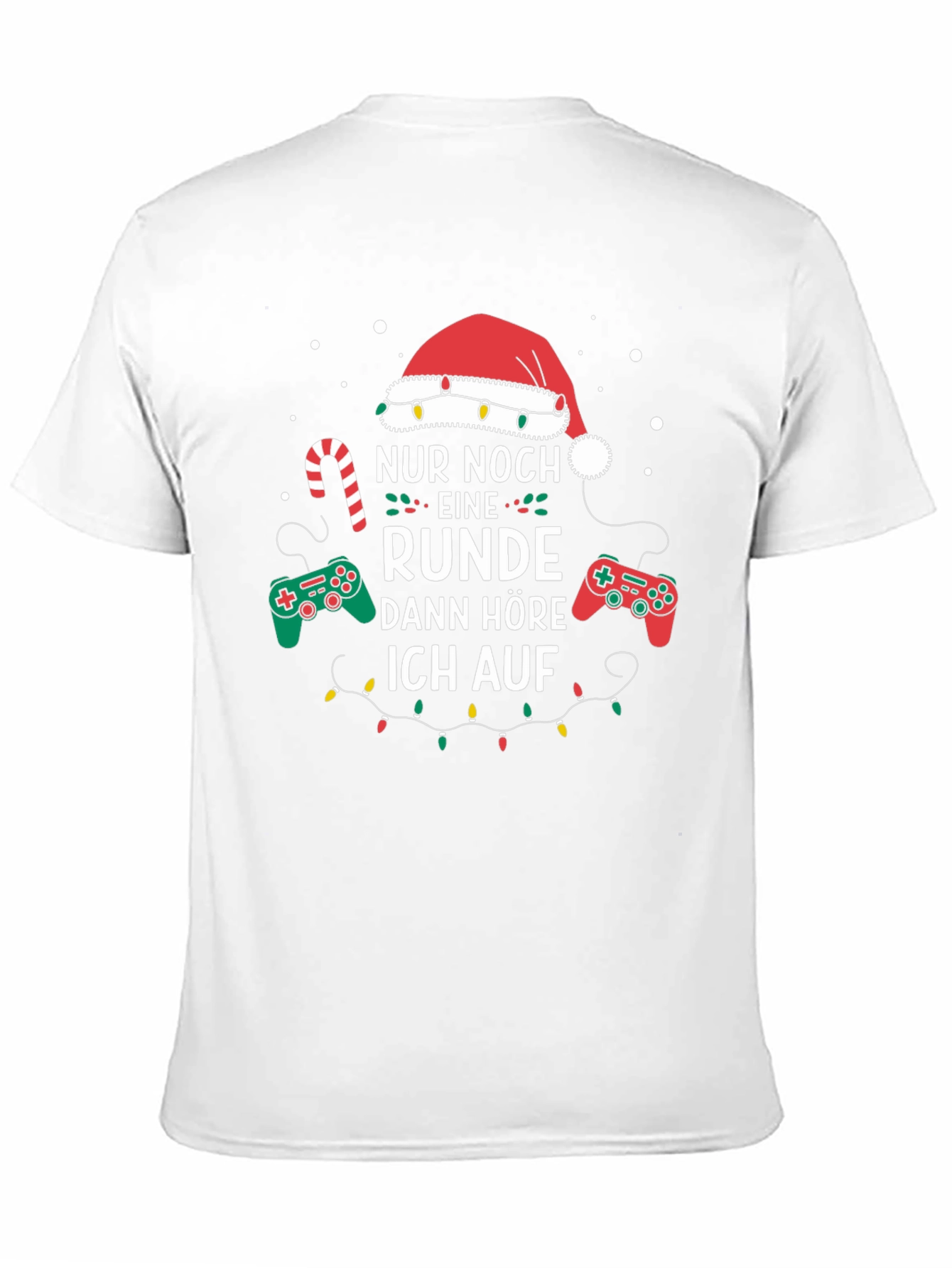 Gamer Christmas T-Shirt - Nur Noch Eine Runde