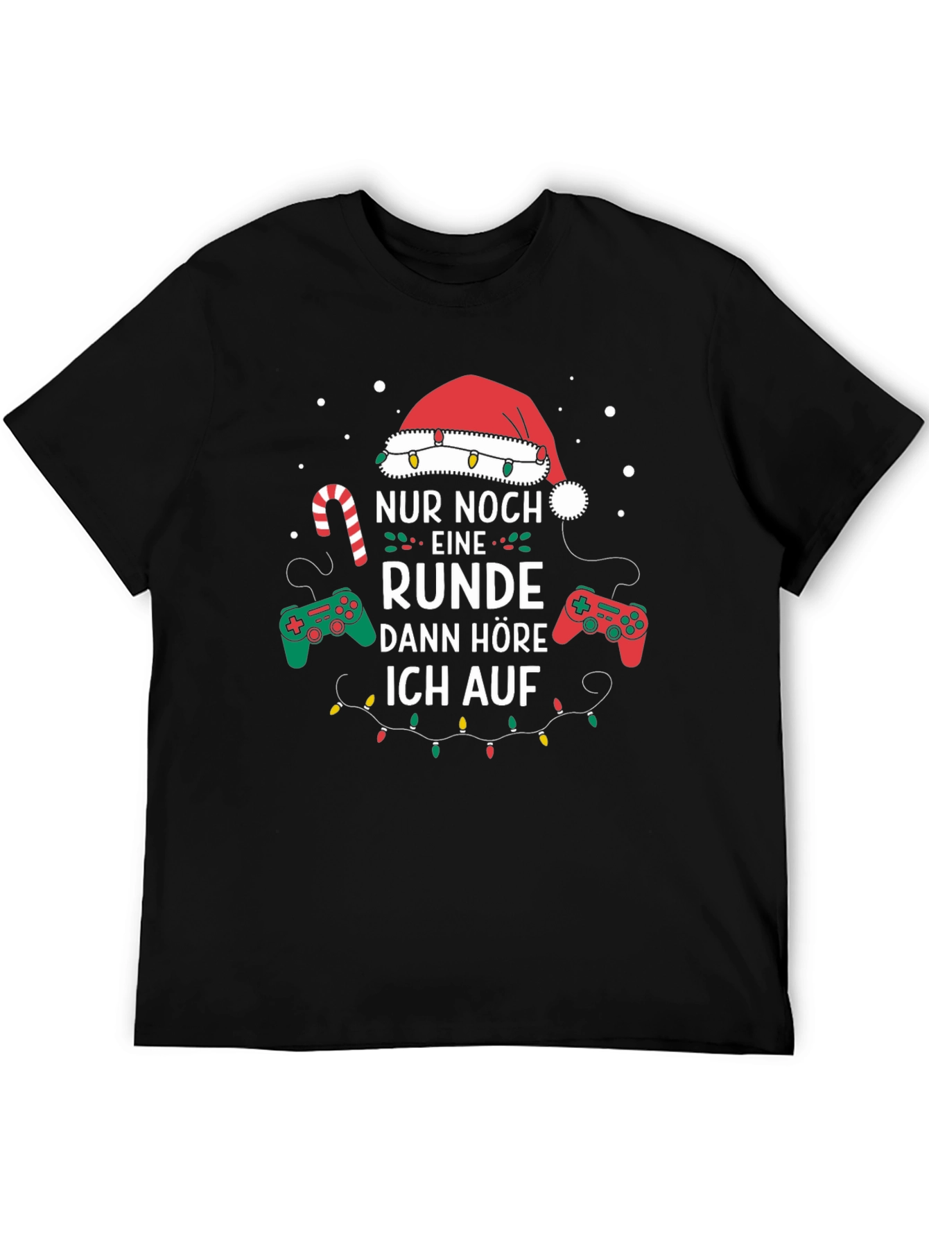 Gamer Christmas T-Shirt - Nur Noch Eine Runde