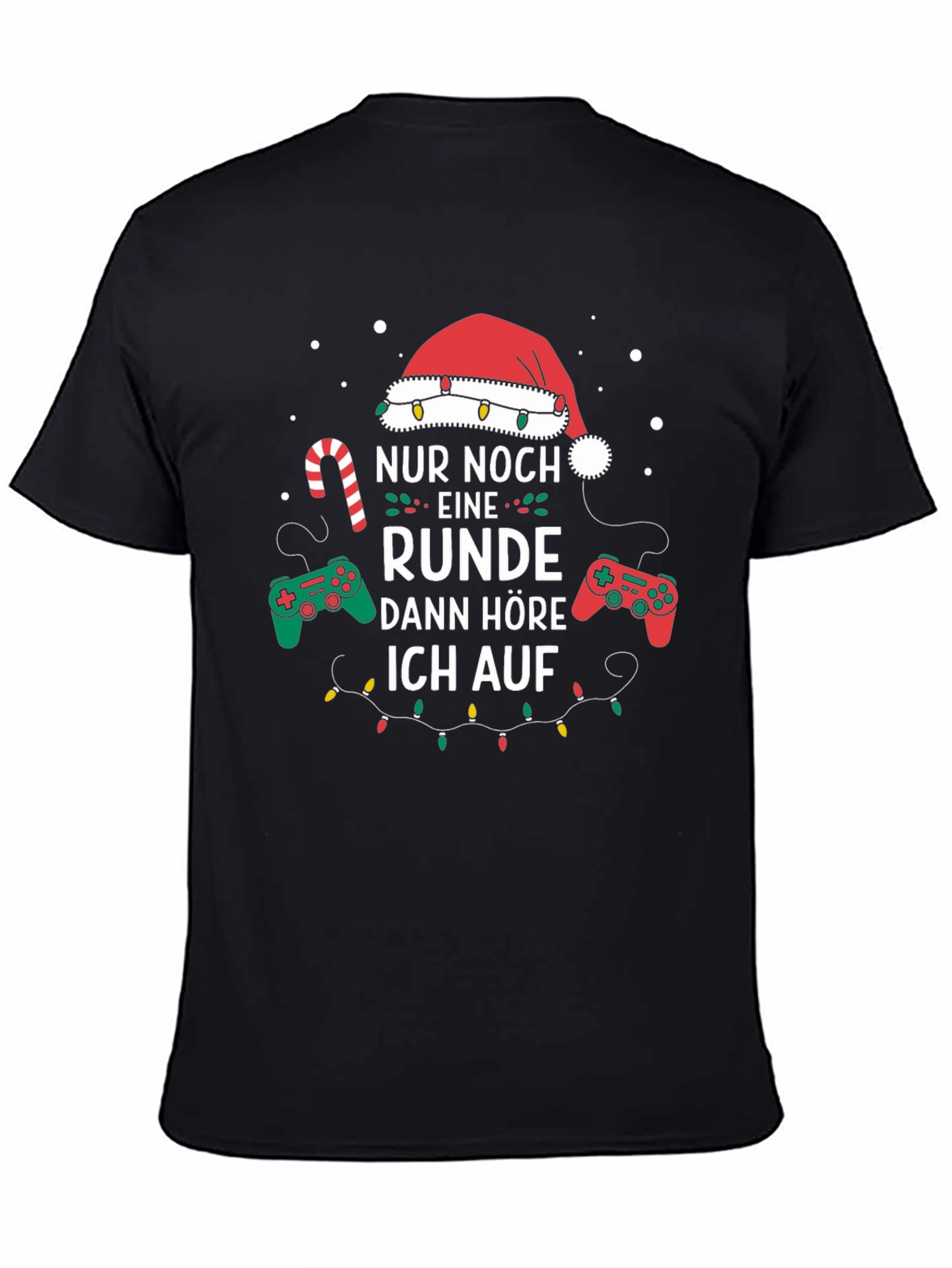 Gamer Christmas T-Shirt - Nur Noch Eine Runde