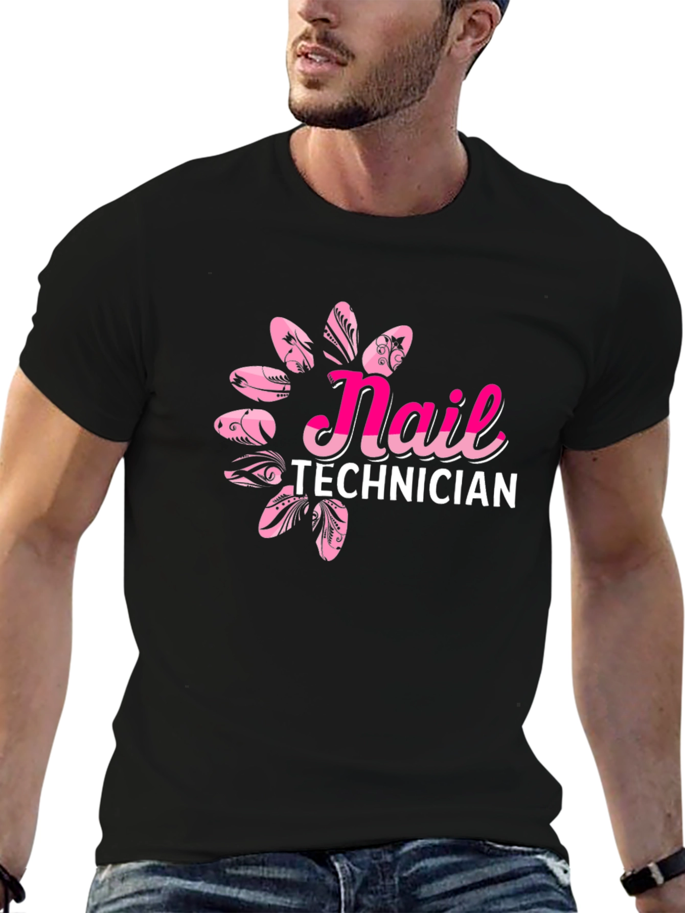 Nail Technician Graphic Tee - Stylish Salon Apparel