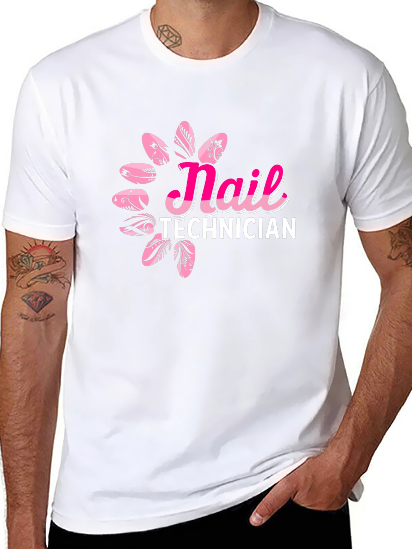 Nail Technician Graphic Tee - Stylish Salon Apparel