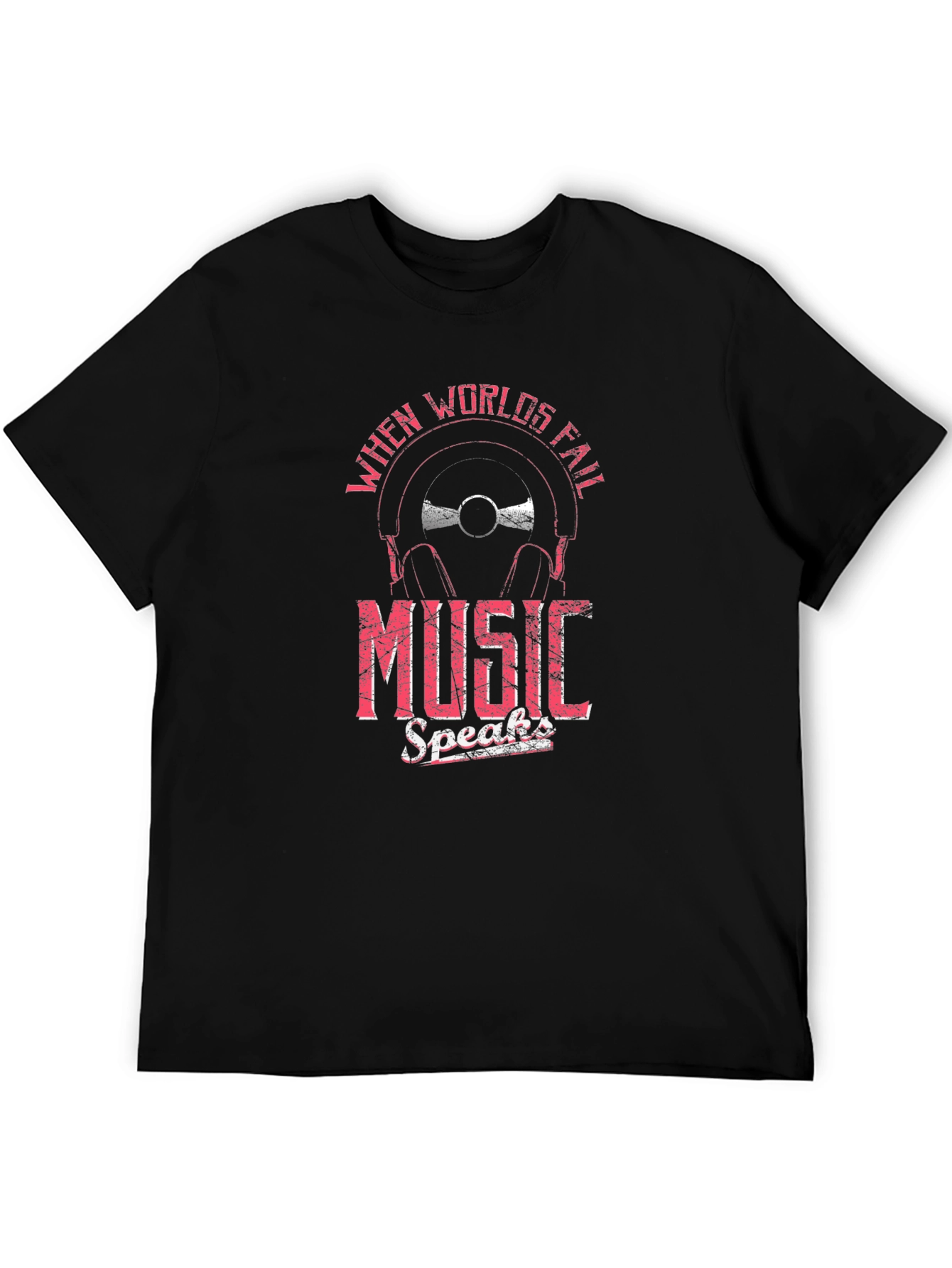 Music Speaks Mens Graphic Tee