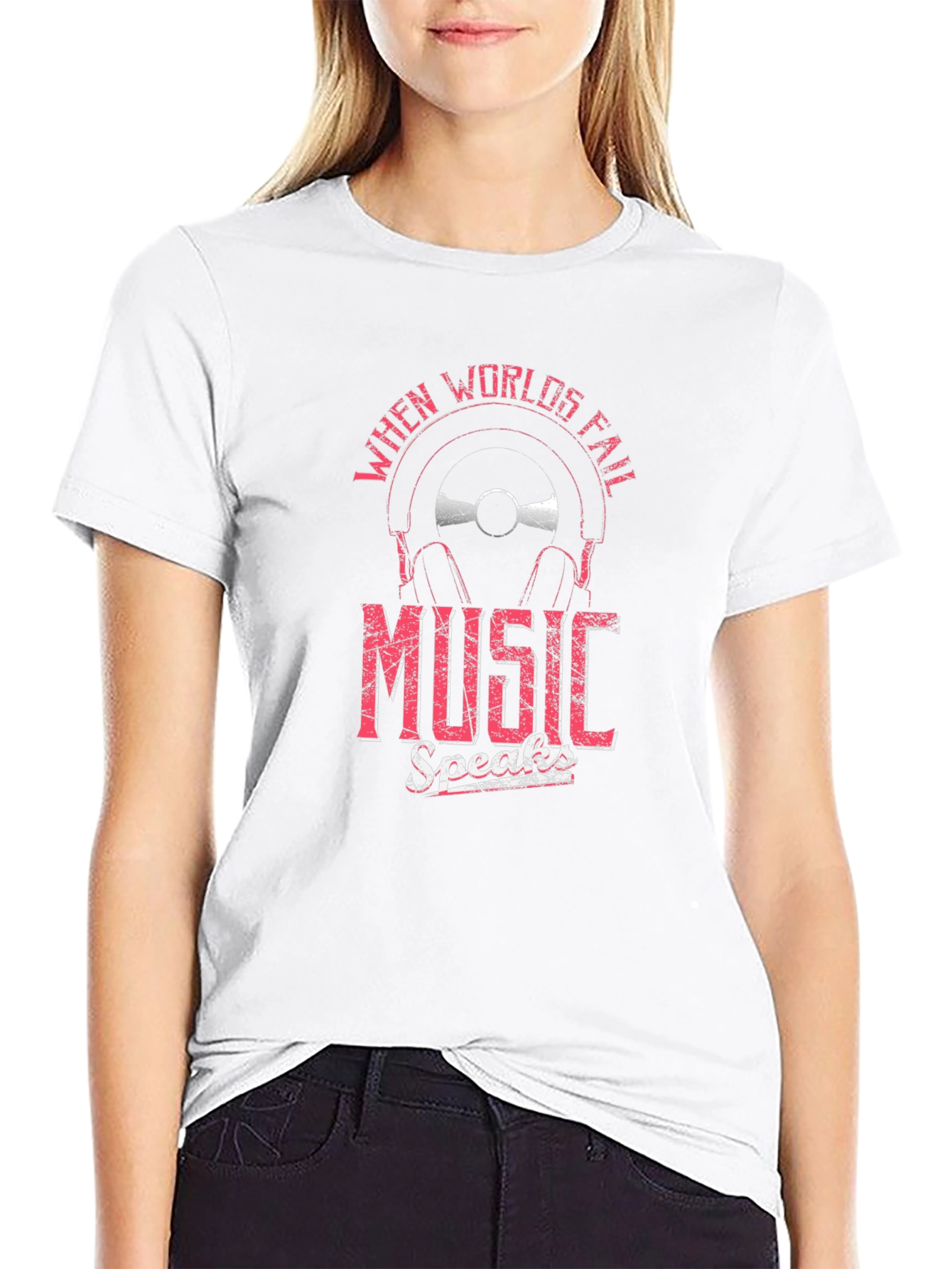 Music Speaks Mens Graphic Tee
