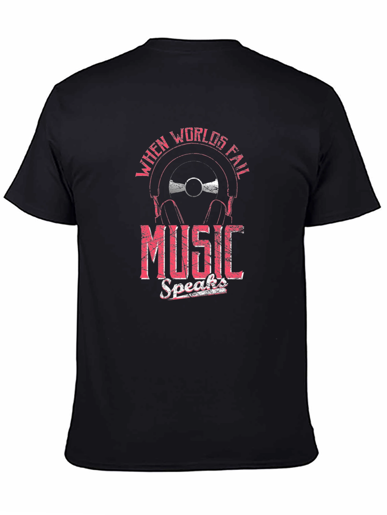 Music Speaks Mens Graphic Tee