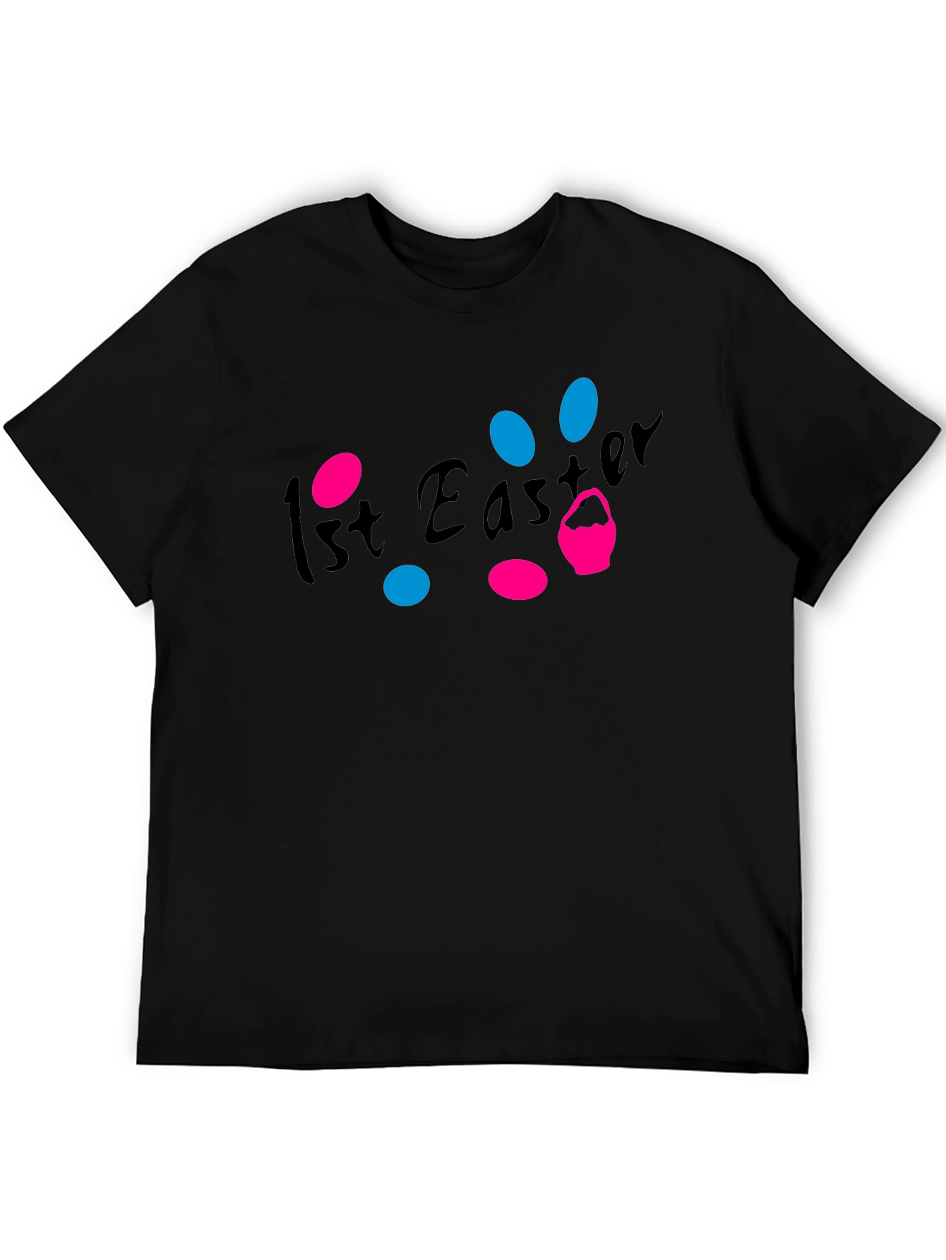 1st Easter T-Shirt - Black Graphic Tee