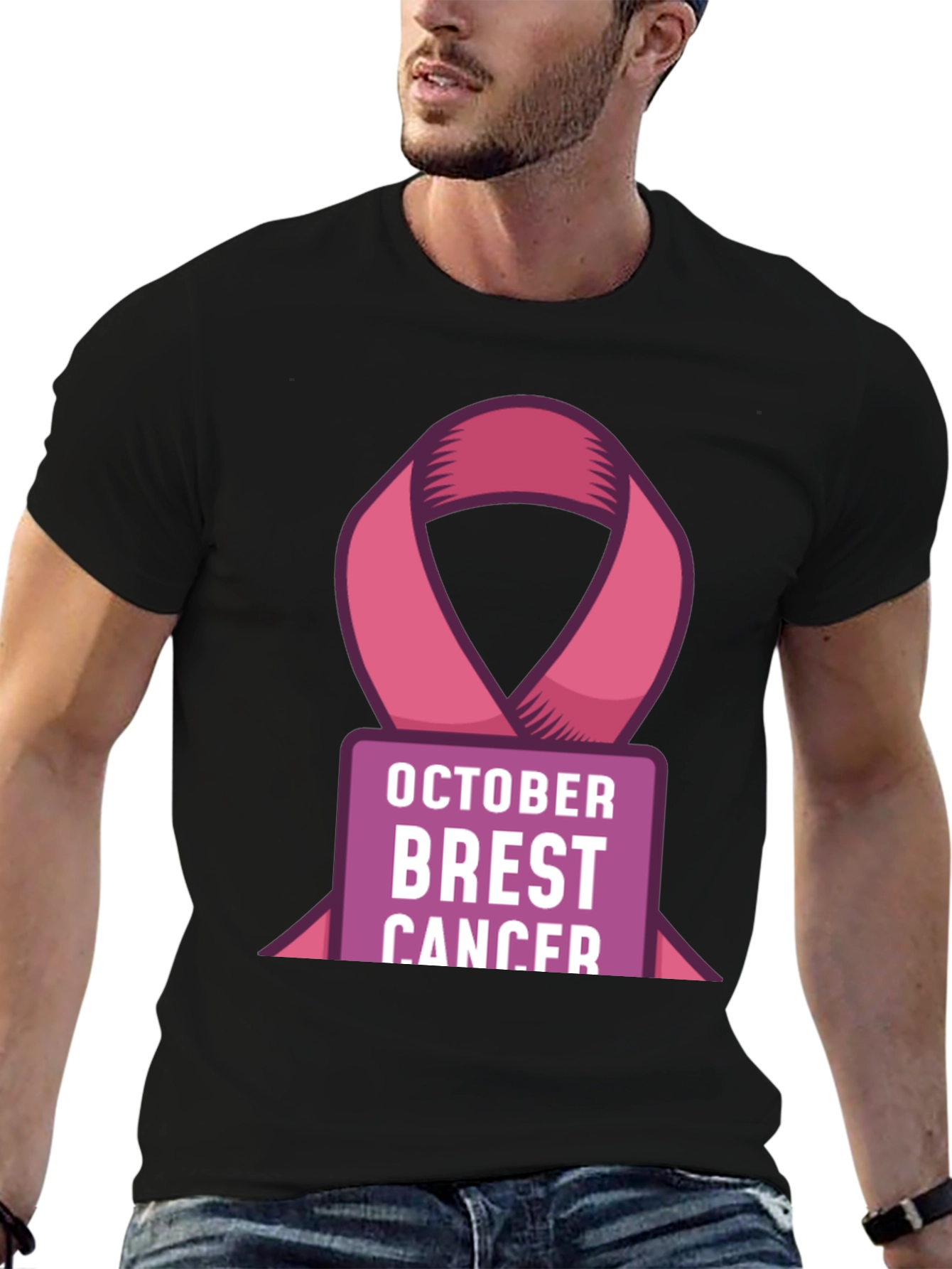 October Breast Cancer Awareness Ribbon T-Shirt
