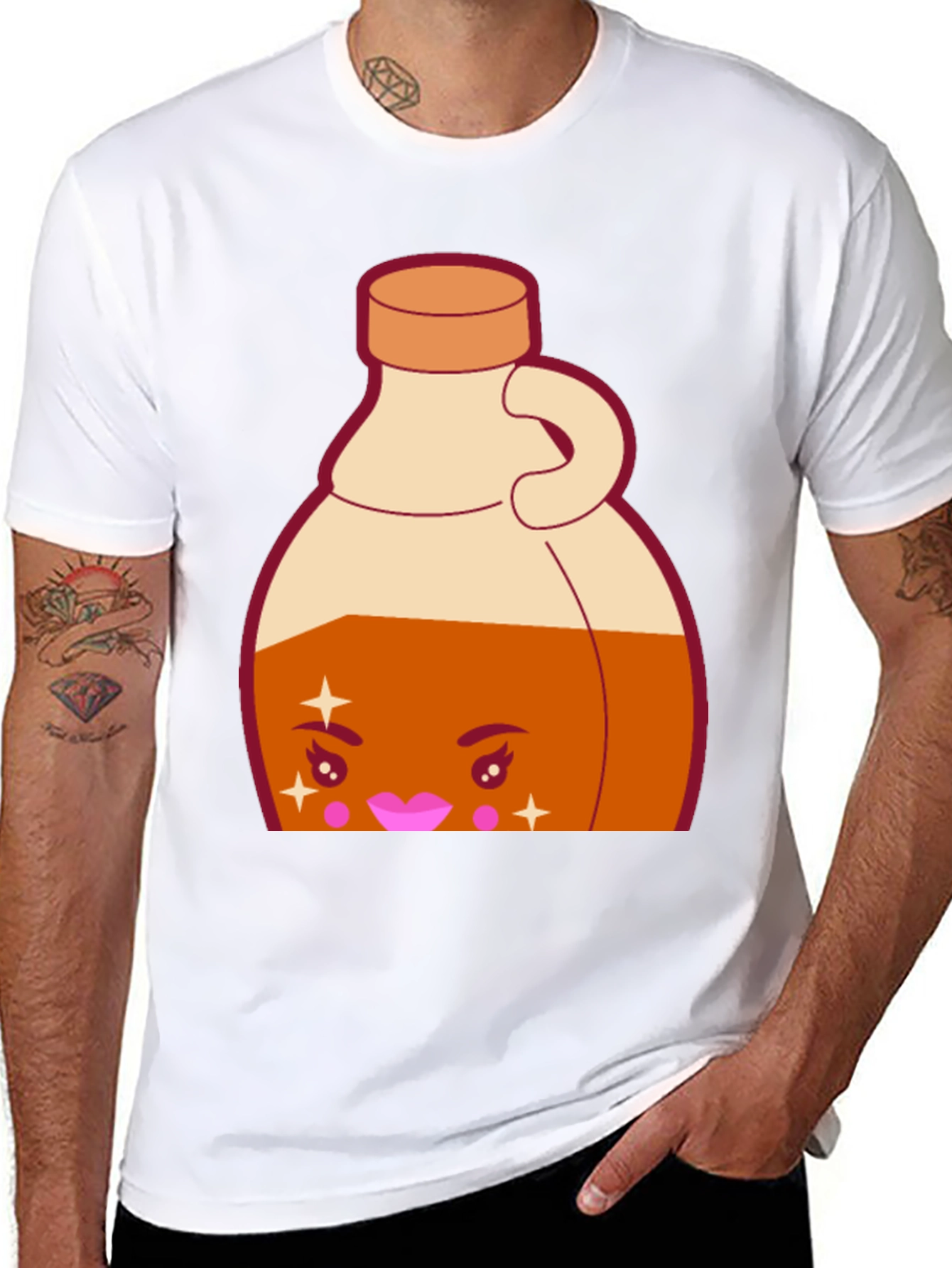 Quirky Cartoon Jug T-Shirt - Fun Graphic Tee