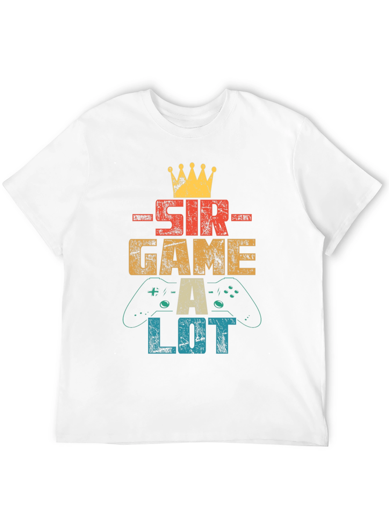 Sir Game A Lot Mens Black Graphic T-Shirt