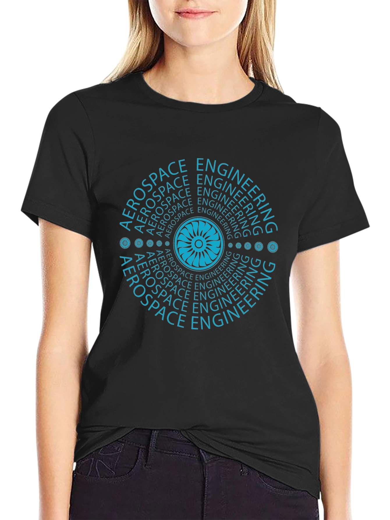 Aerospace Engineering Graphic Tee - Stylish Black T-Shirt