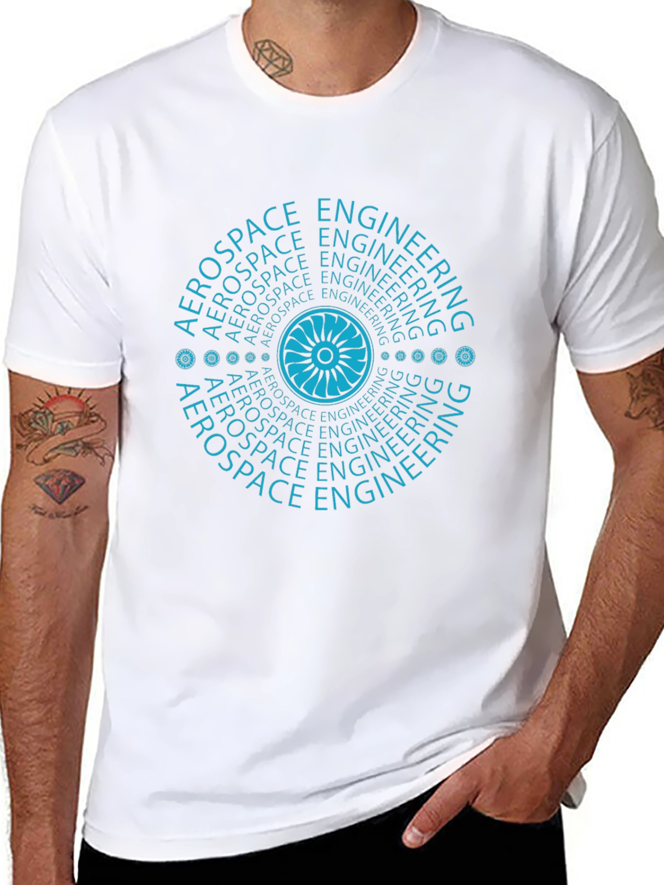 Aerospace Engineering Graphic Tee - Stylish Black T-Shirt