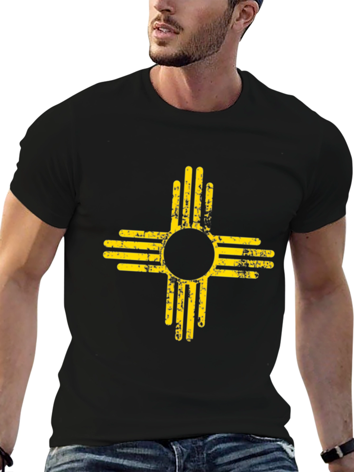 Albuquerque Zia Symbol Black T-Shirt
