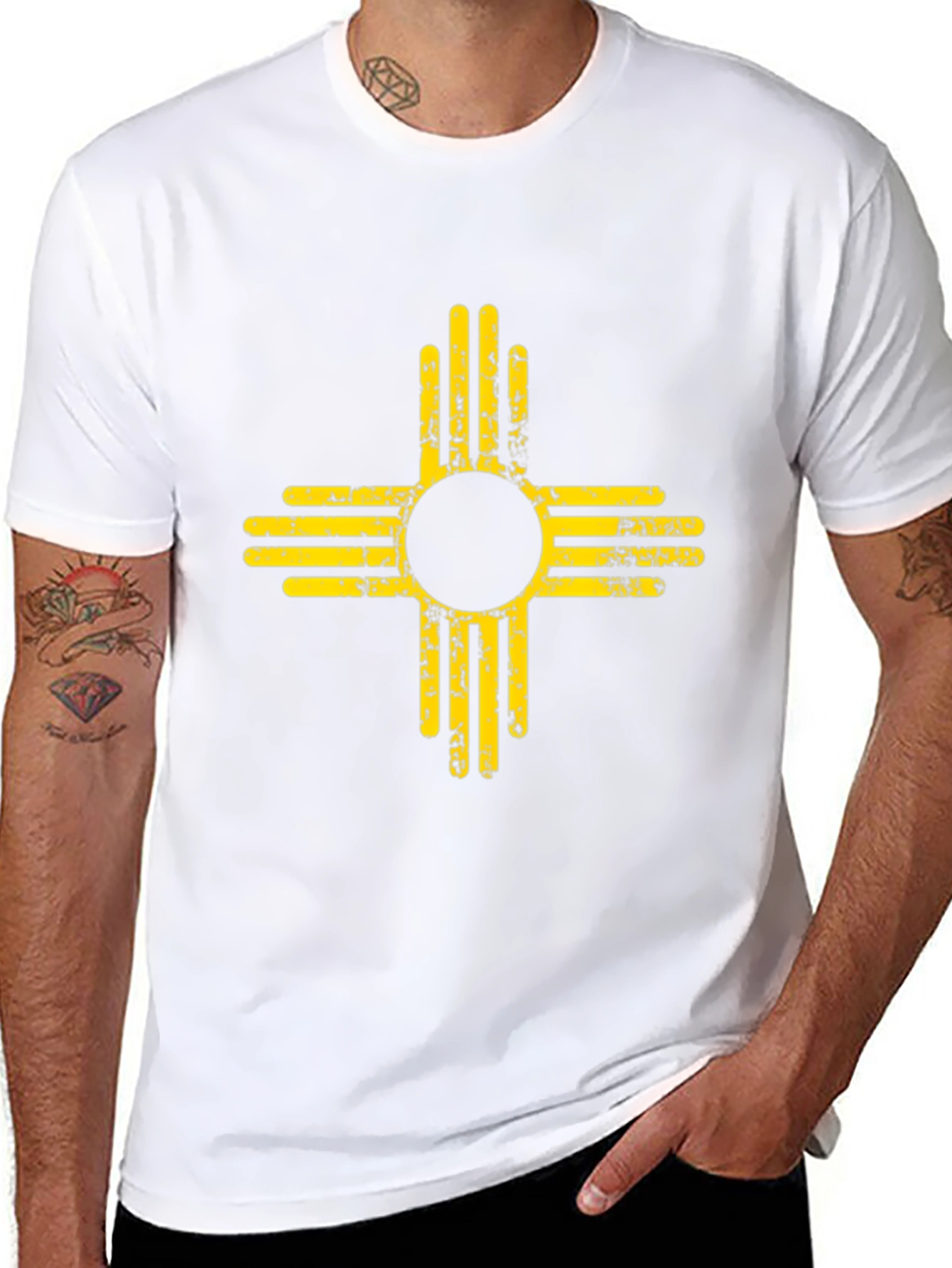 Albuquerque Zia Symbol Black T-Shirt