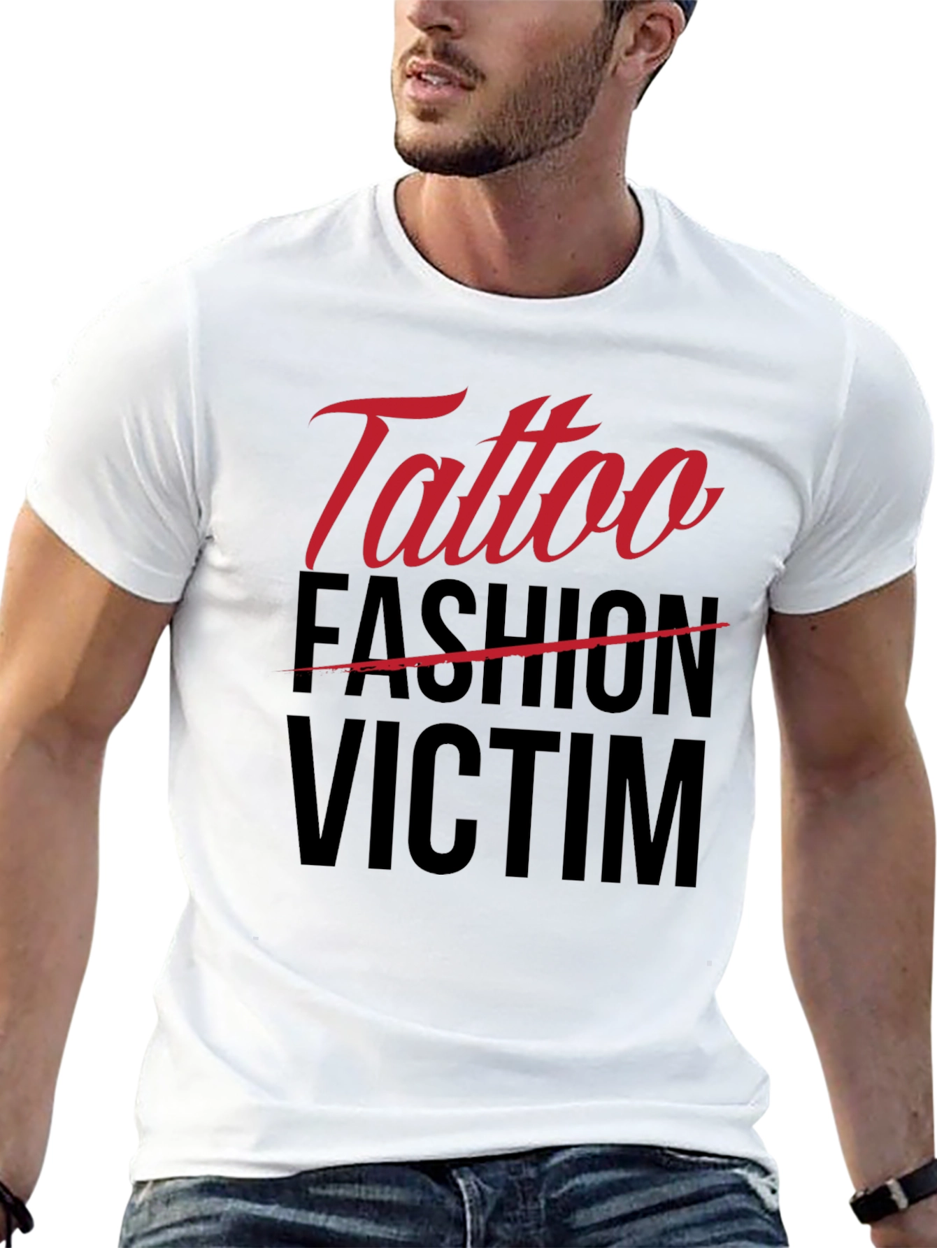 Tattoo Fashion Victim Black T-Shirt