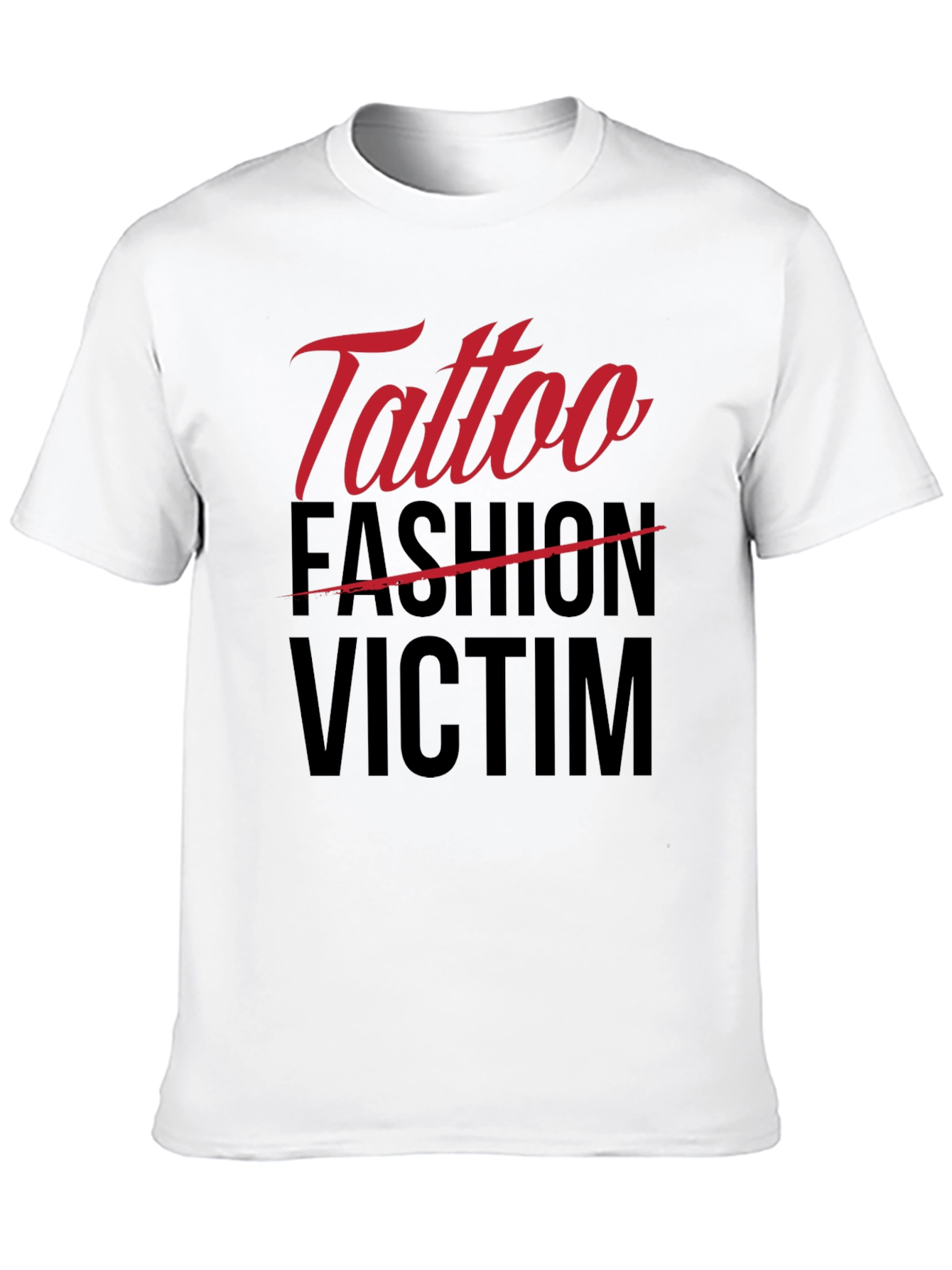 Tattoo Fashion Victim Black T-Shirt