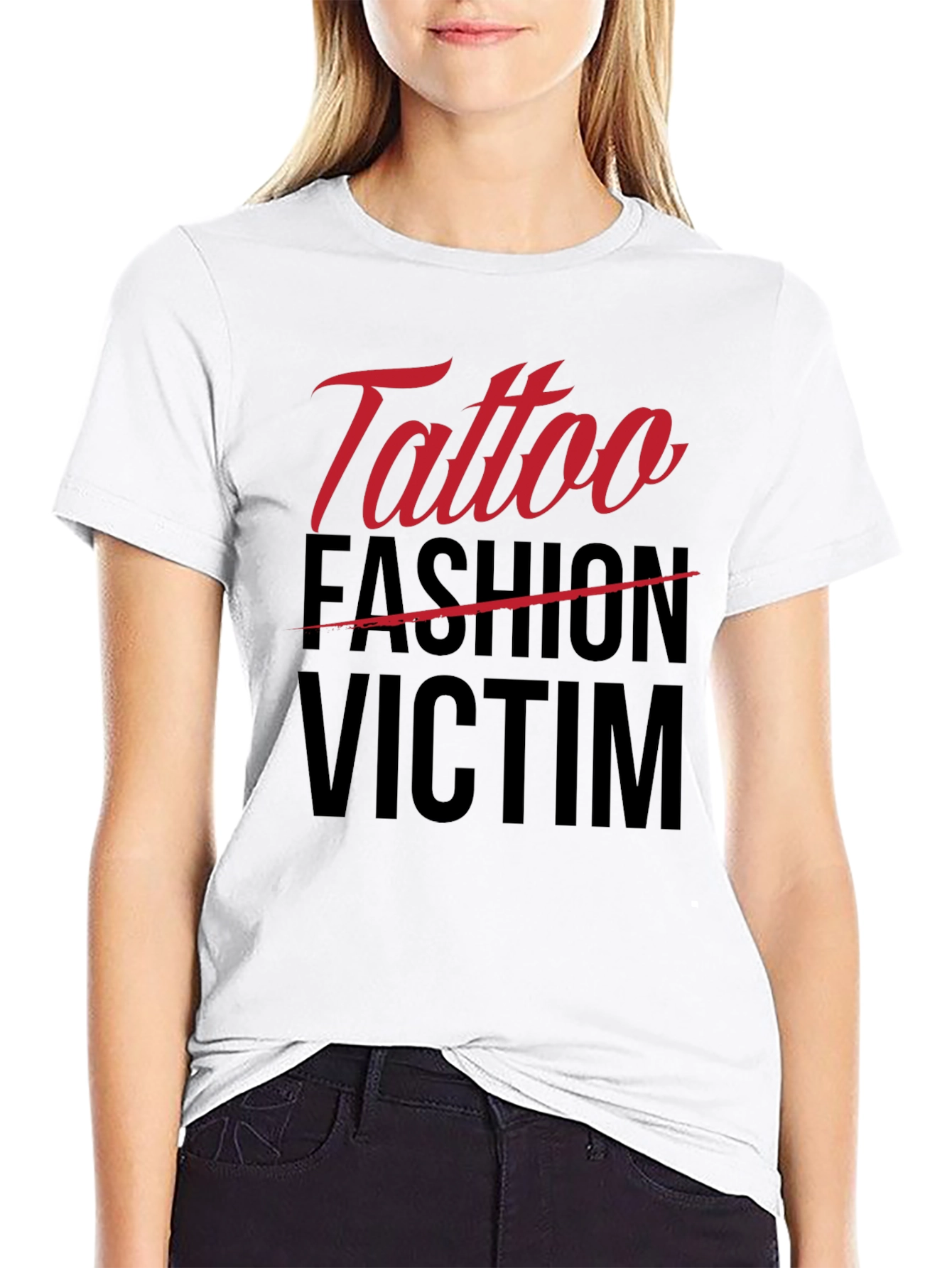 Tattoo Fashion Victim Black T-Shirt