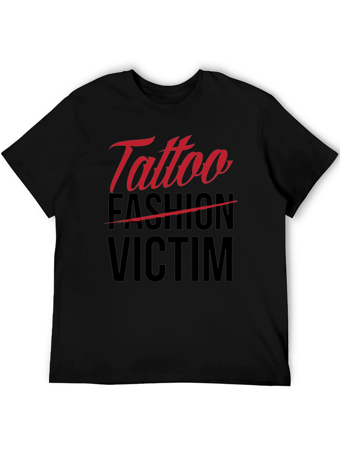 Tattoo Fashion Victim Black T-Shirt