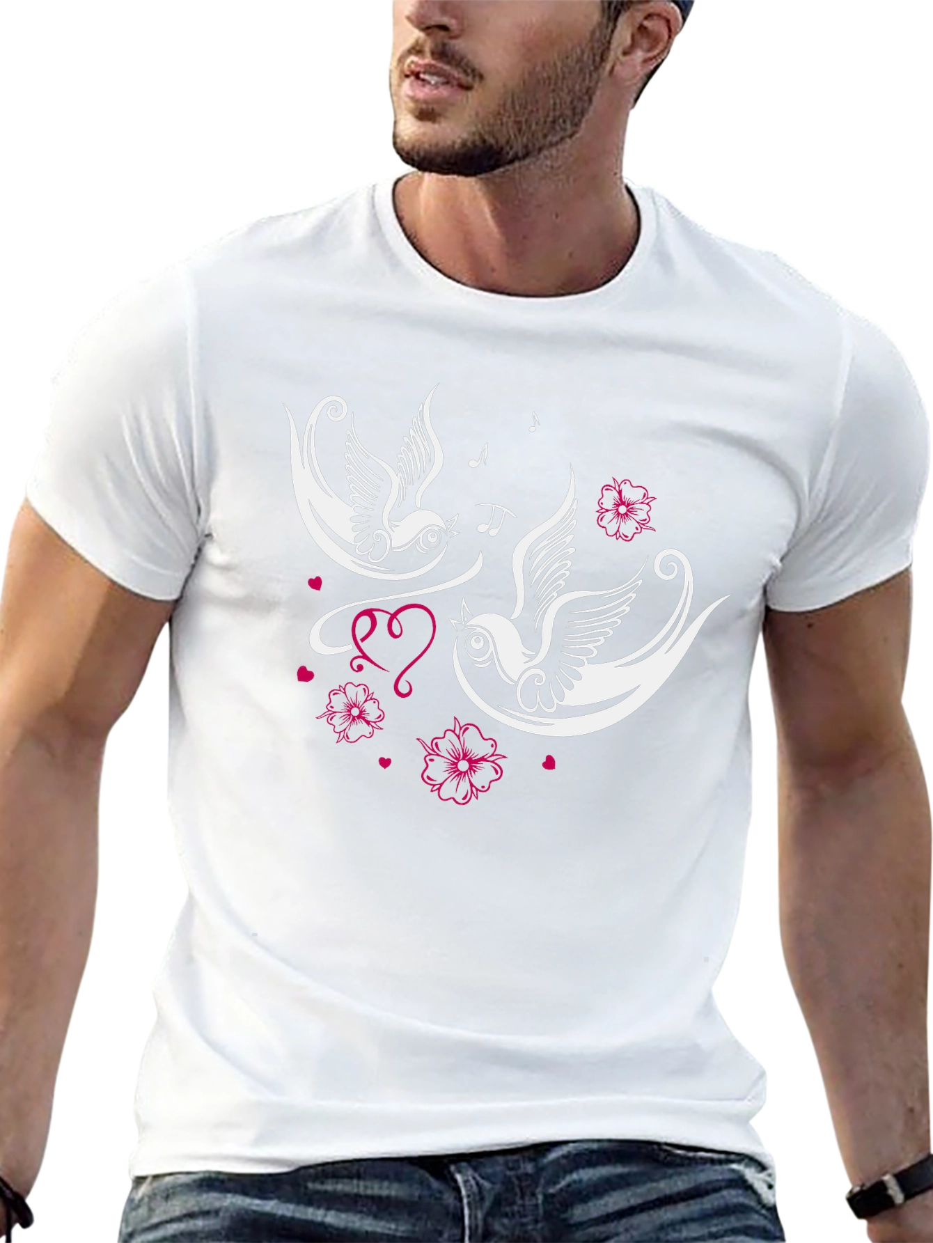 Swallow Tattoo Style Graphic Tee