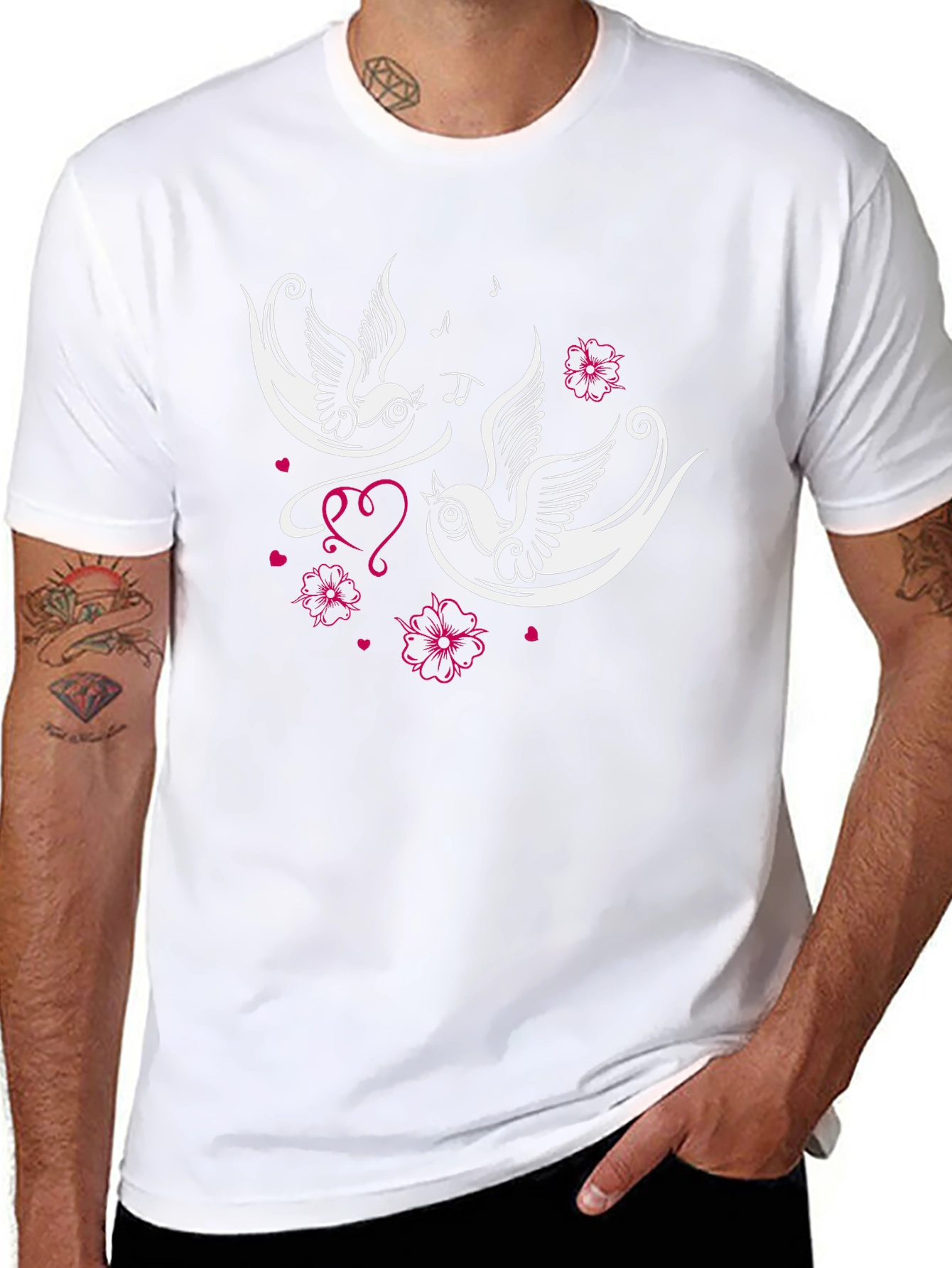 Swallow Tattoo Style Graphic Tee
