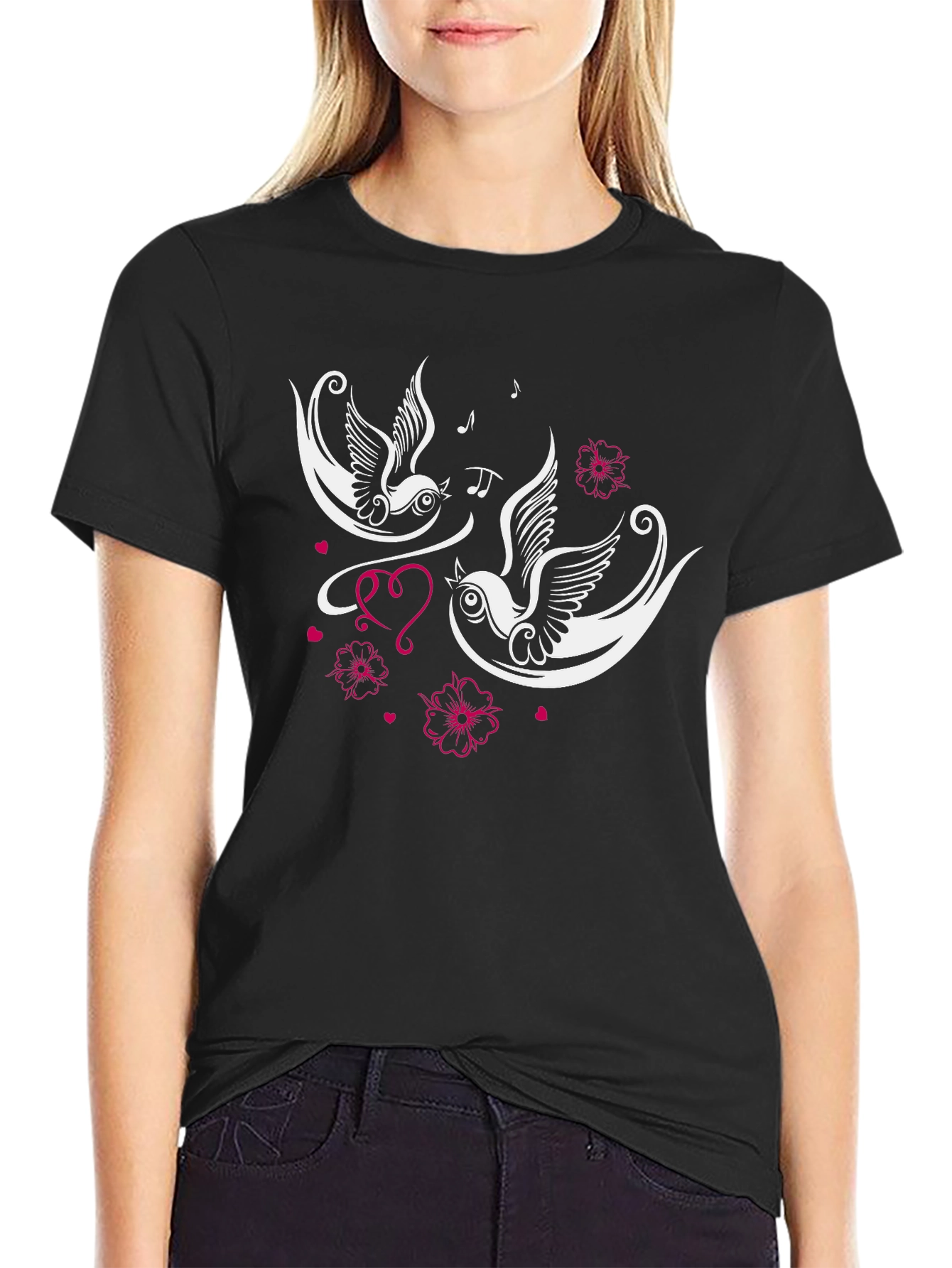 Swallow Tattoo Style Graphic Tee