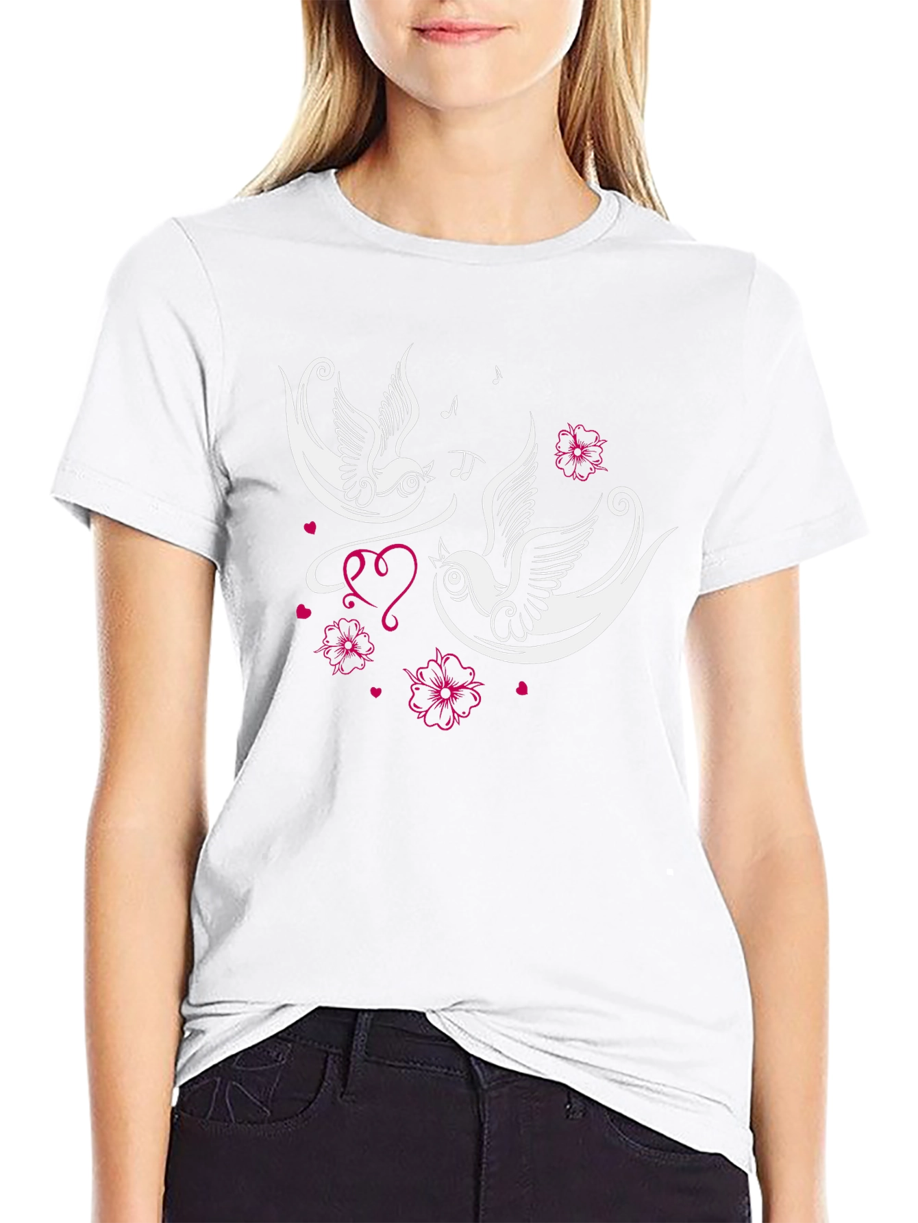 Swallow Tattoo Style Graphic Tee