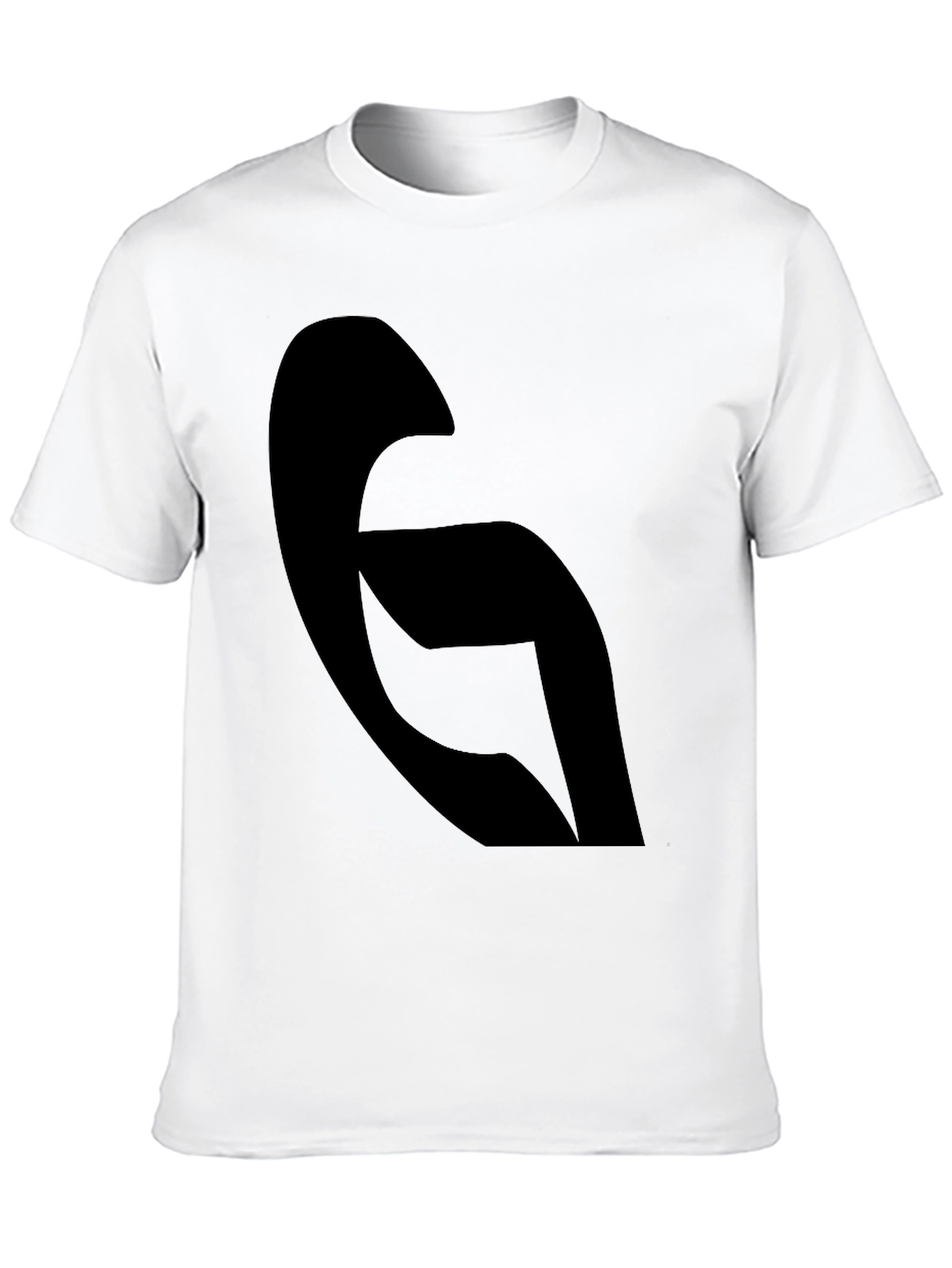 Modern Abstract Black Graphic Tee - Casual Style