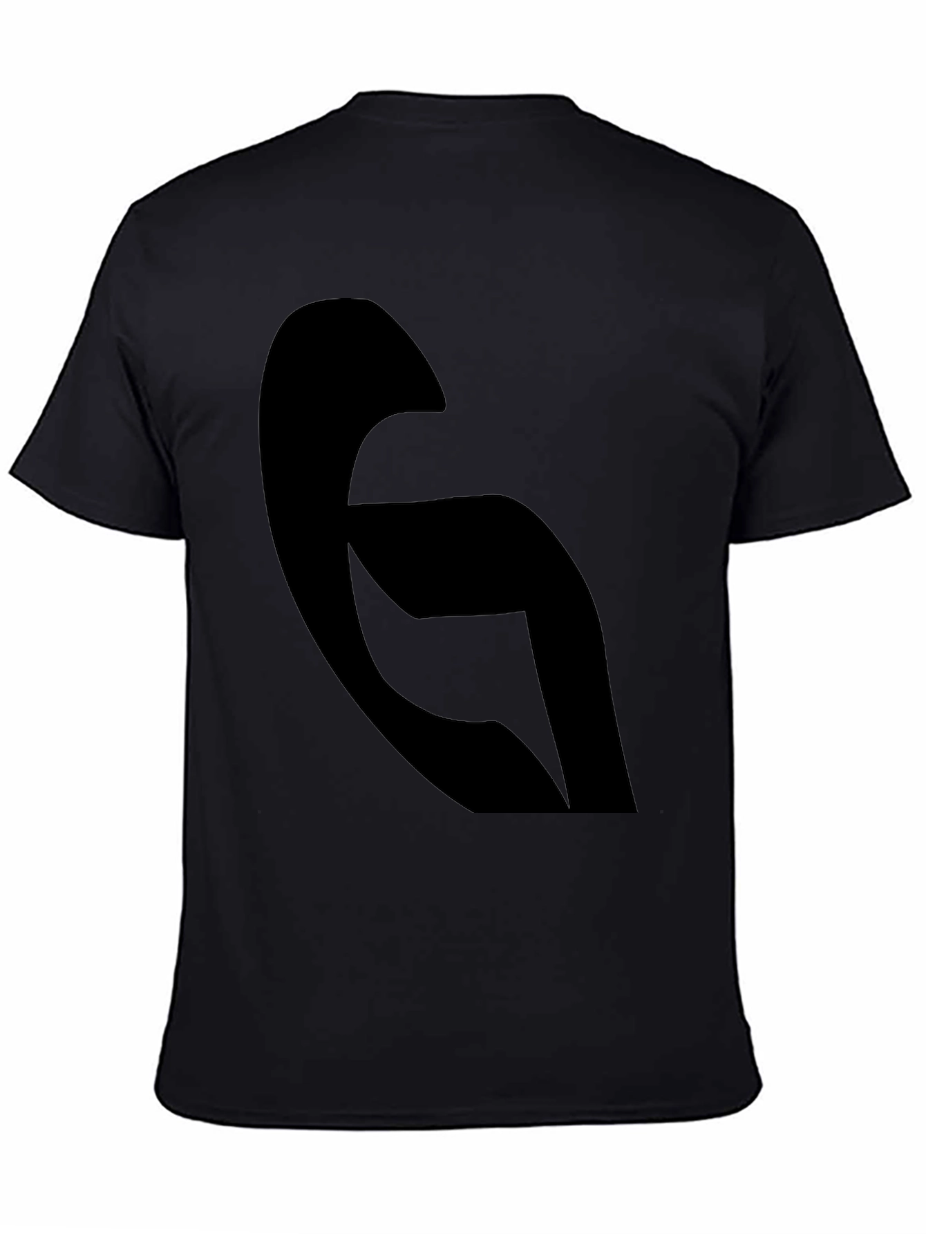 Modern Abstract Black Graphic Tee - Casual Style