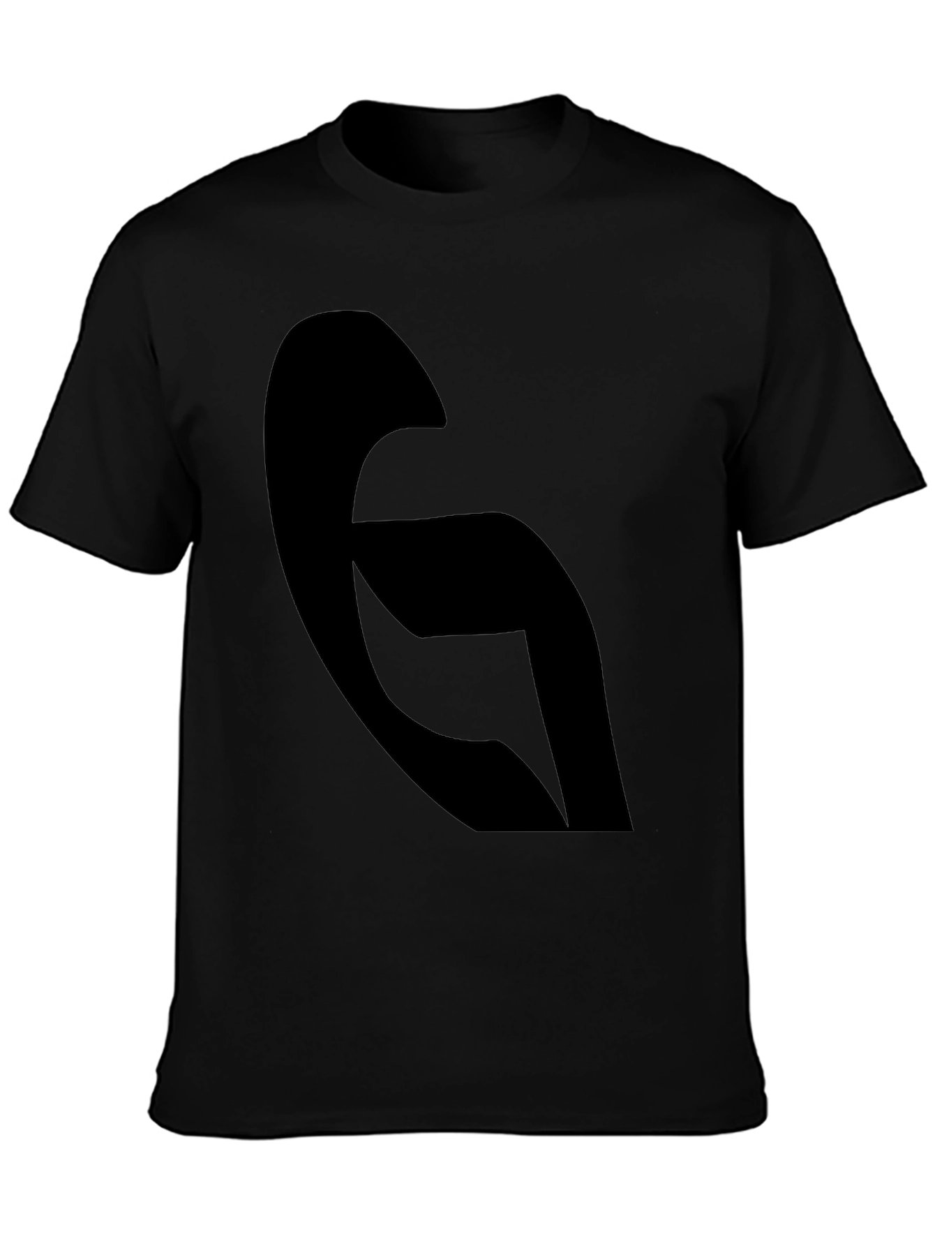 Modern Abstract Black Graphic Tee - Casual Style