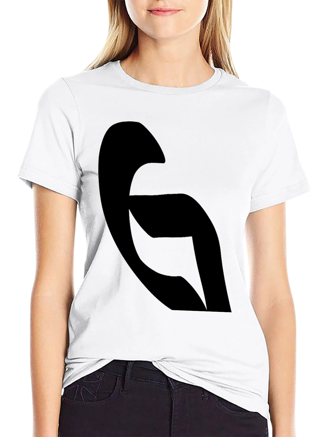 Modern Abstract Black Graphic Tee - Casual Style