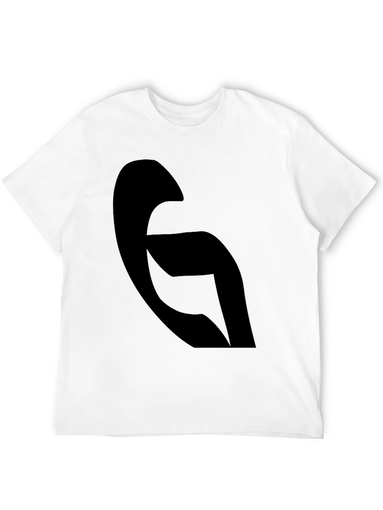 Modern Abstract Black Graphic Tee - Casual Style