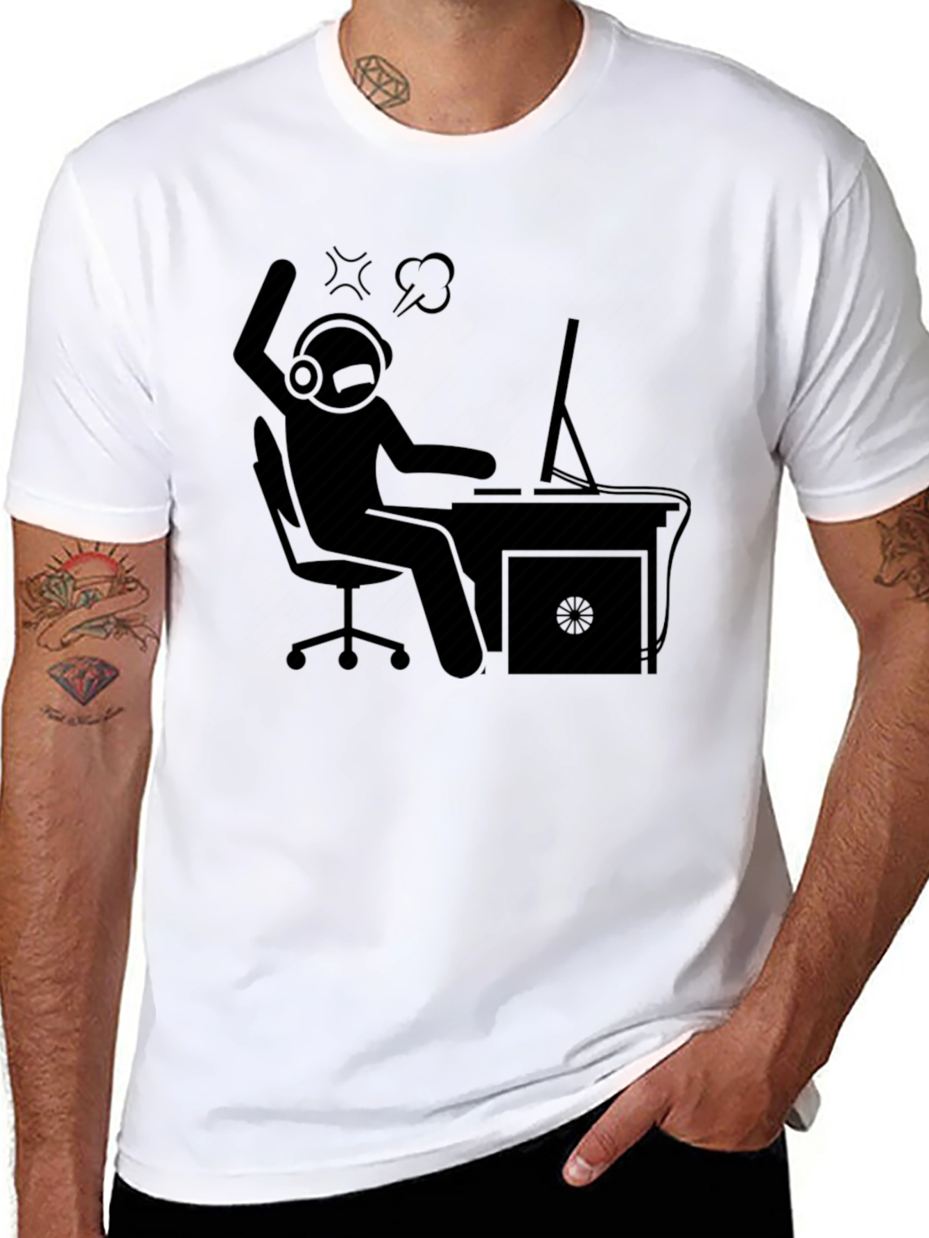 Gamer Rage T-Shirt - Funny Angry Gamer Tee