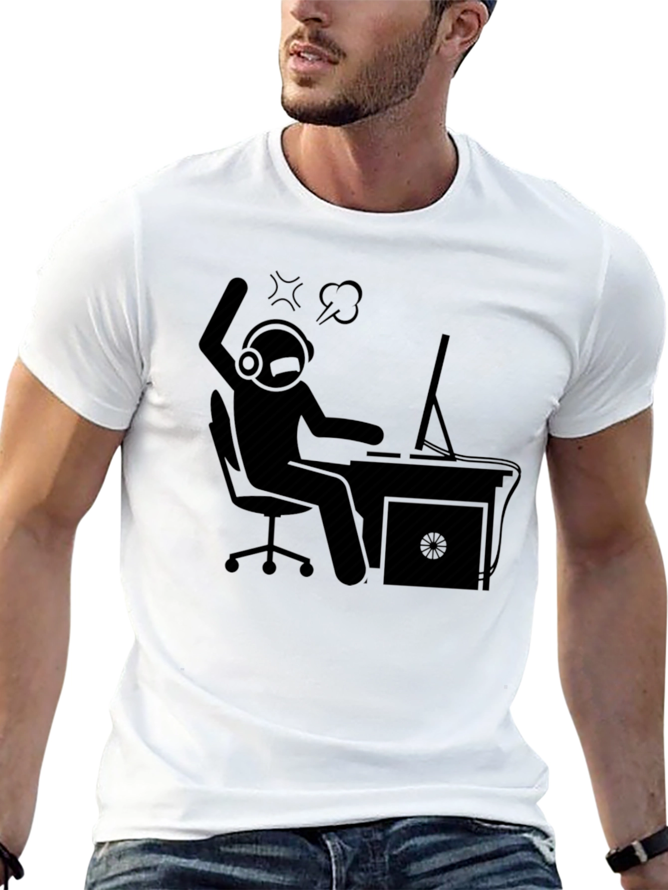 Gamer Rage T-Shirt - Funny Angry Gamer Tee