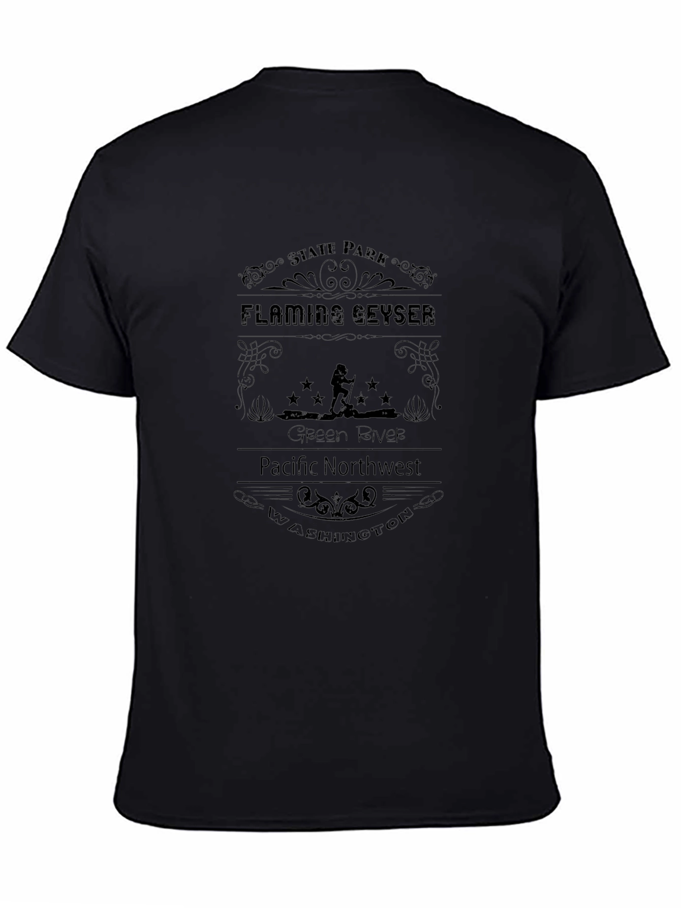 Flaming Geyser State Park Black T-Shirt