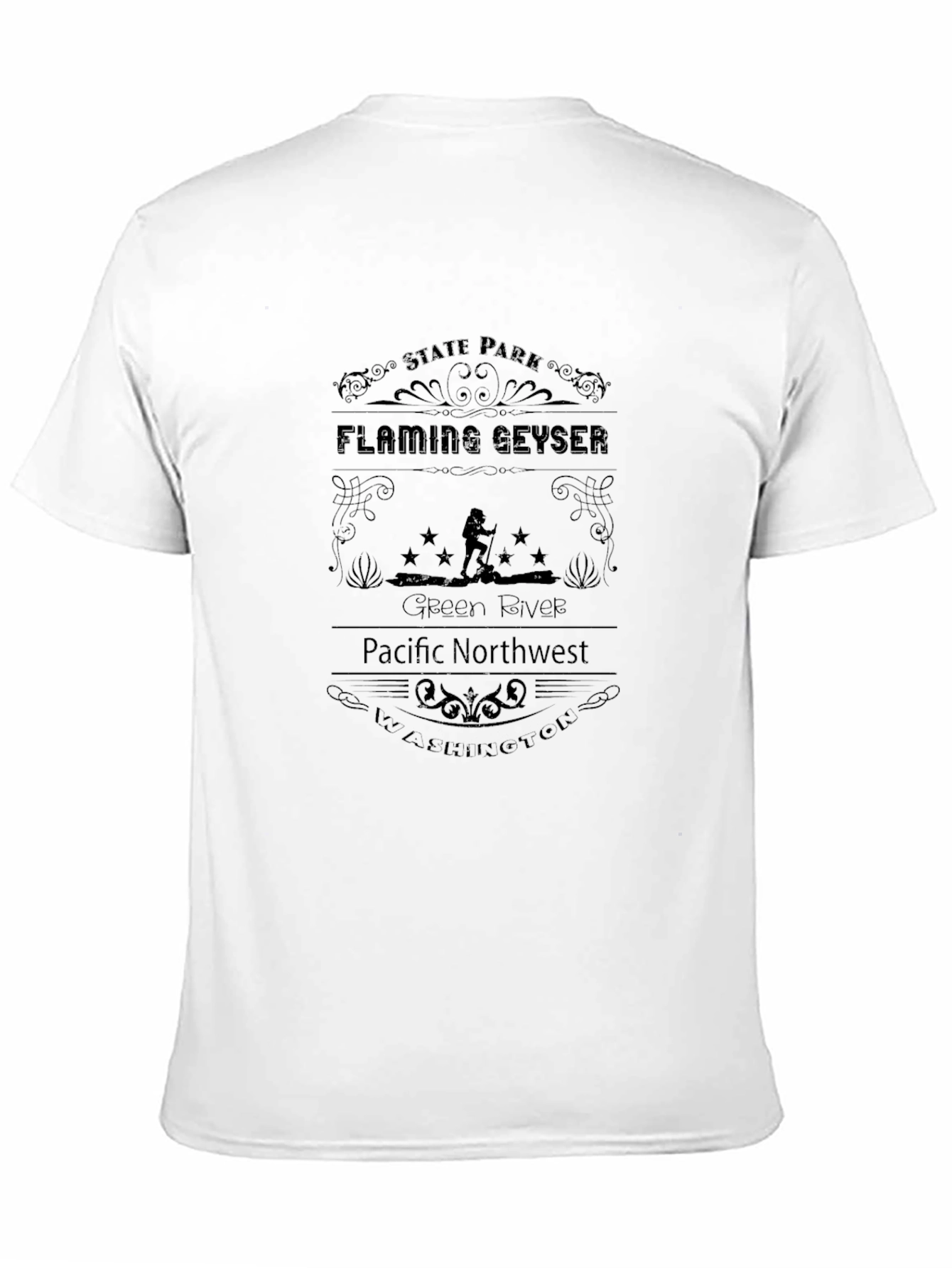 Flaming Geyser State Park Black T-Shirt
