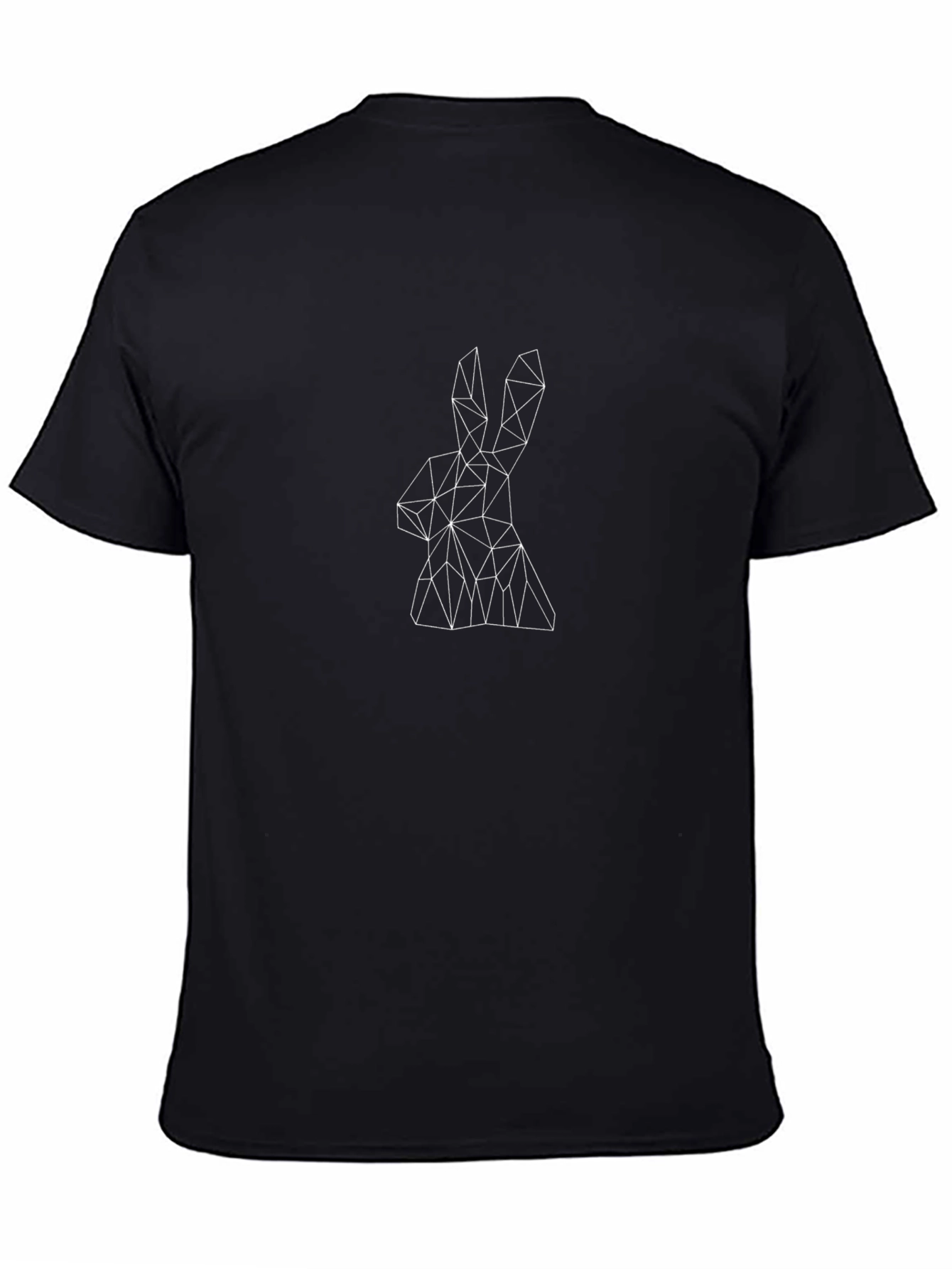 Geometric Rabbit Tee - Modern Graphic Print Shirt
