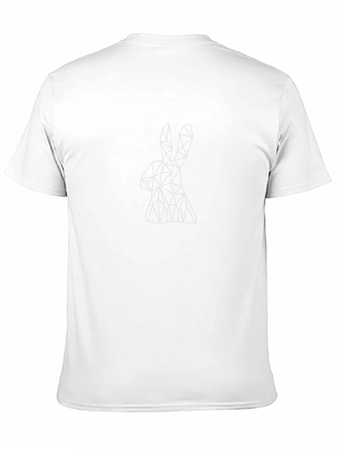 Geometric Rabbit Tee - Modern Graphic Print Shirt