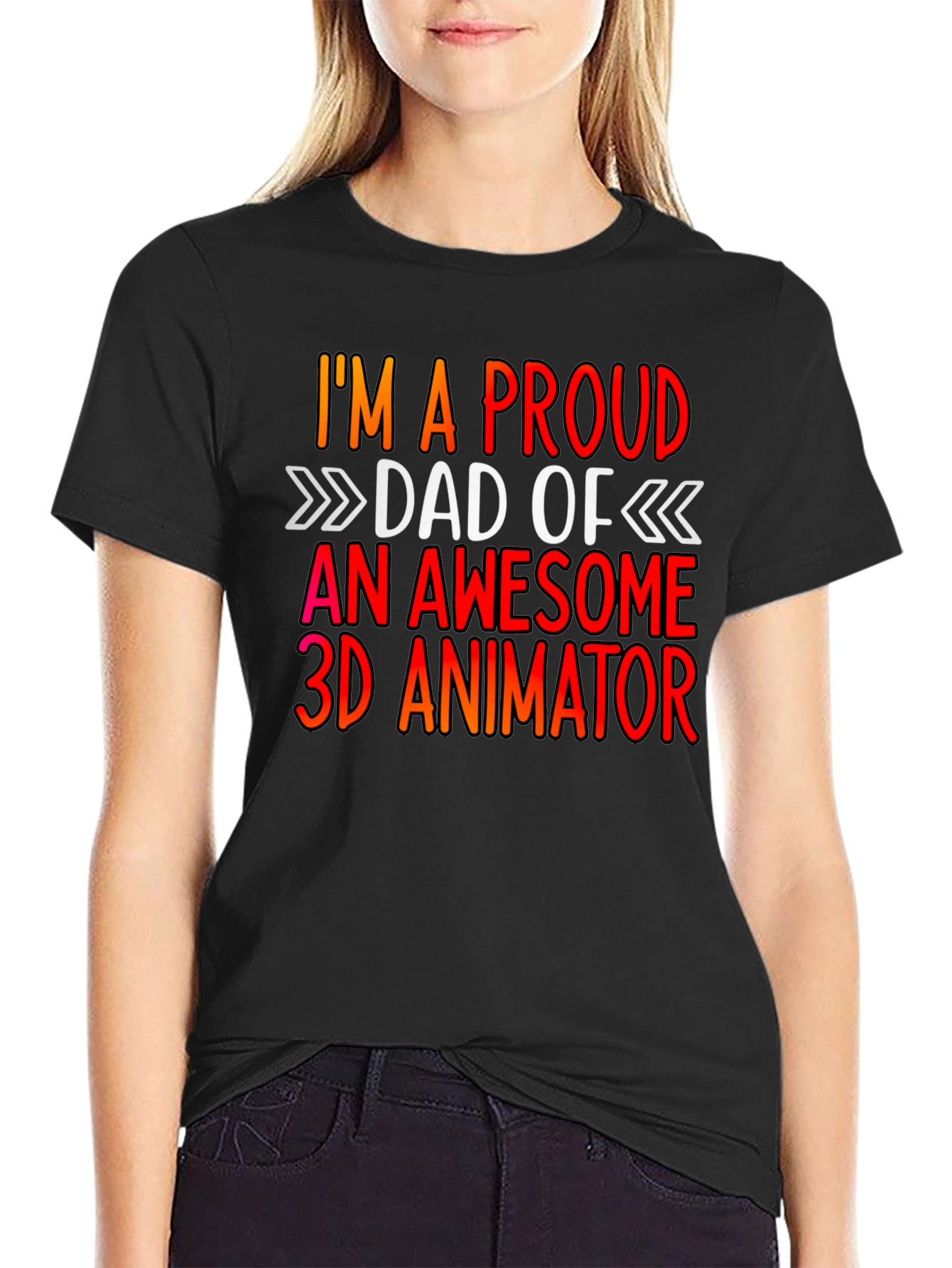 Proud Dad of a 3D Animator Graphic T-Shirt