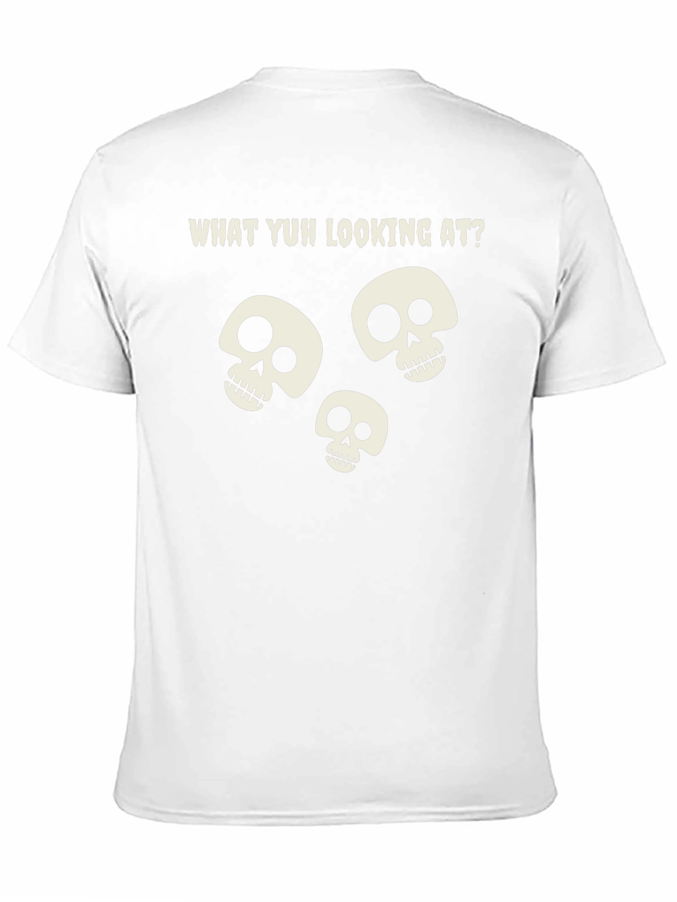 Skull Graphic T-Shirt - What Yuh Looking At?