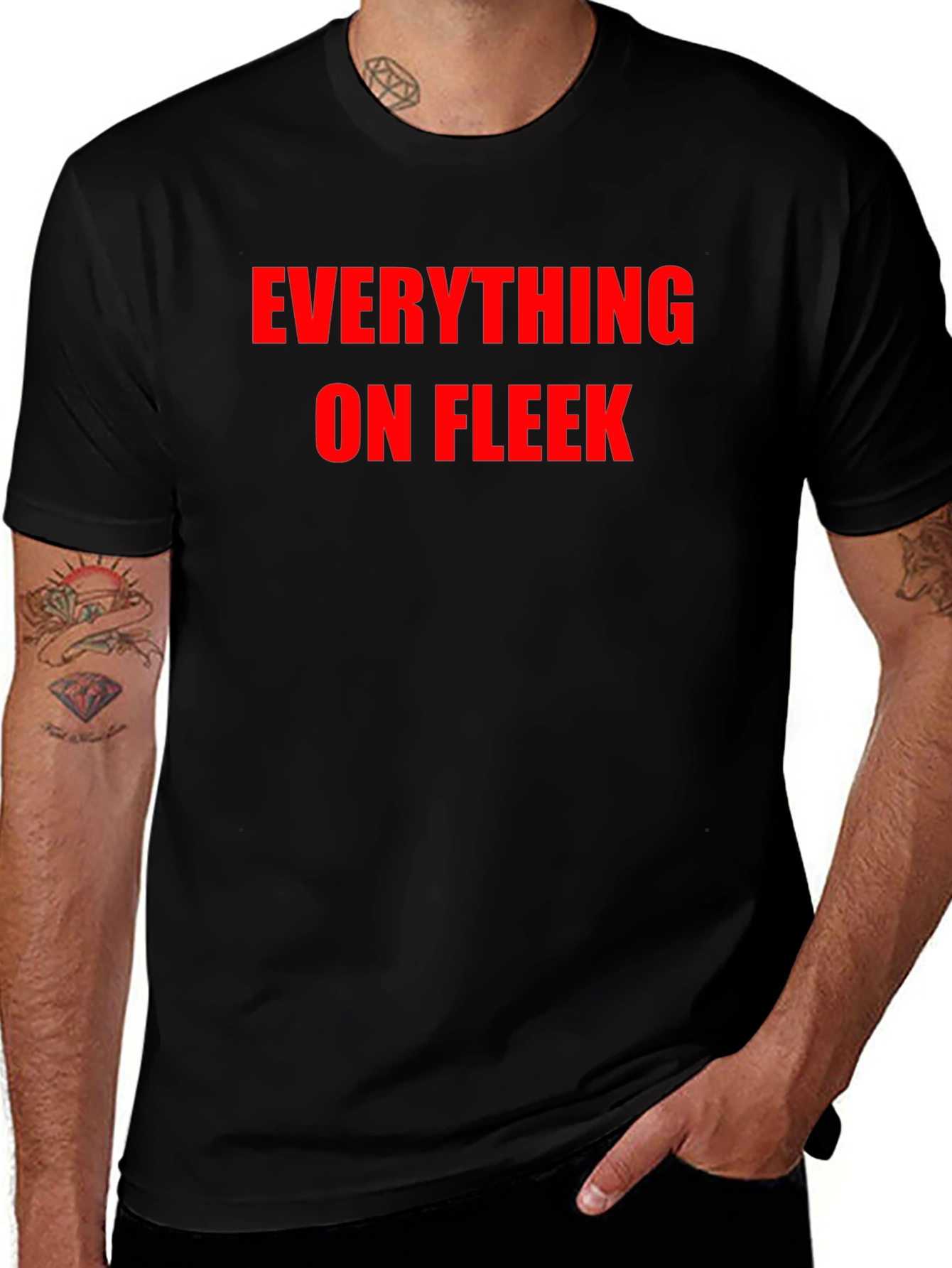Everything on Fleek Black T-Shirt
