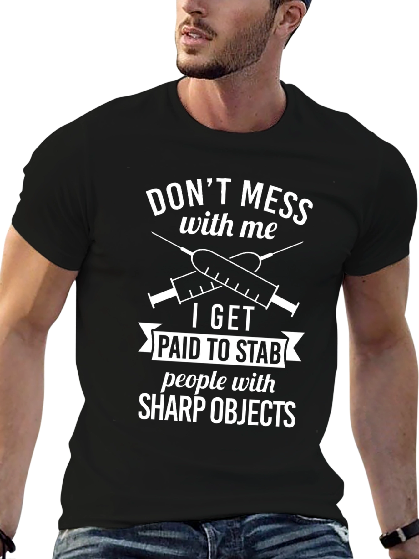 Funny Nurse/Medical T-Shirt - Sharp Objects