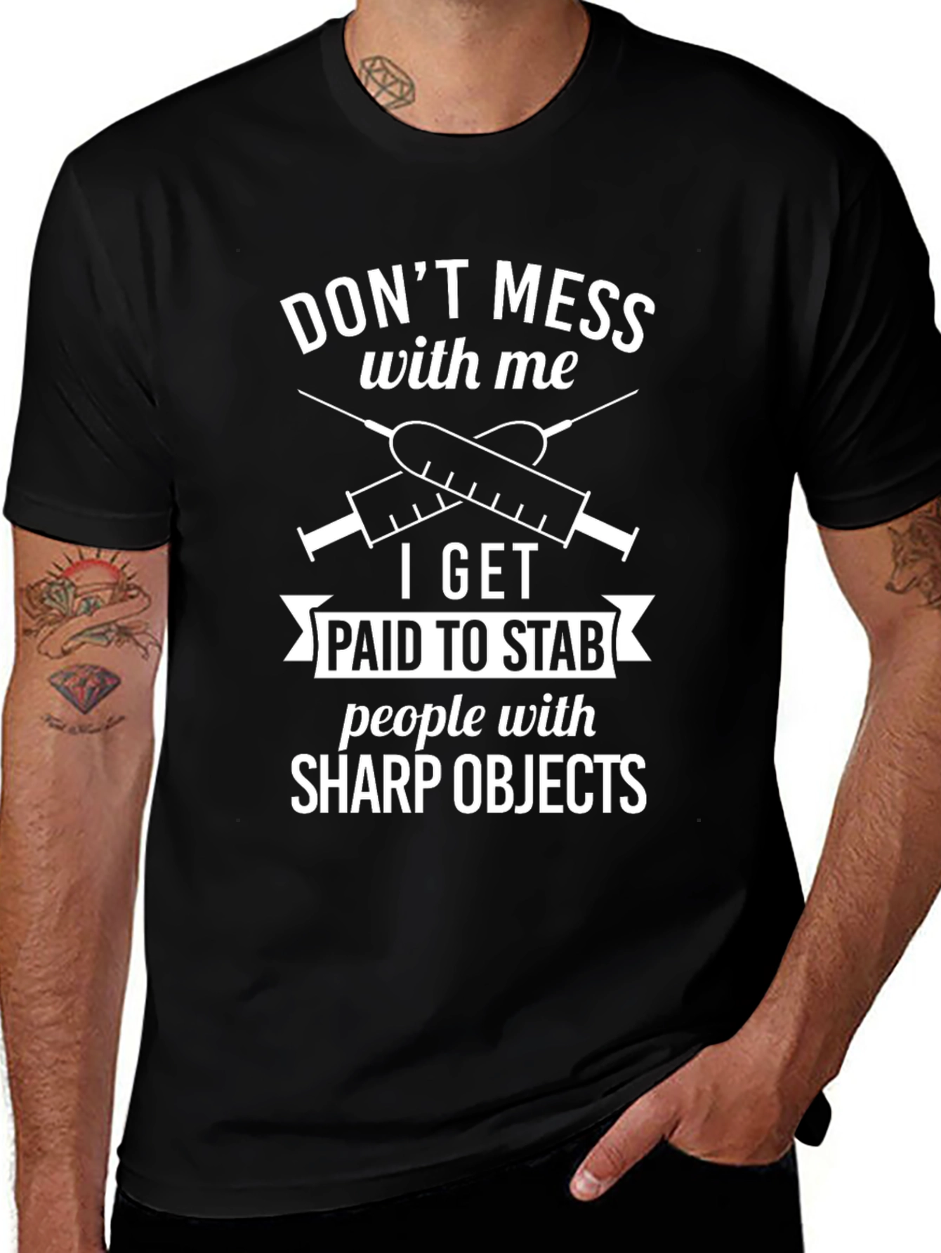 Funny Nurse/Medical T-Shirt - Sharp Objects