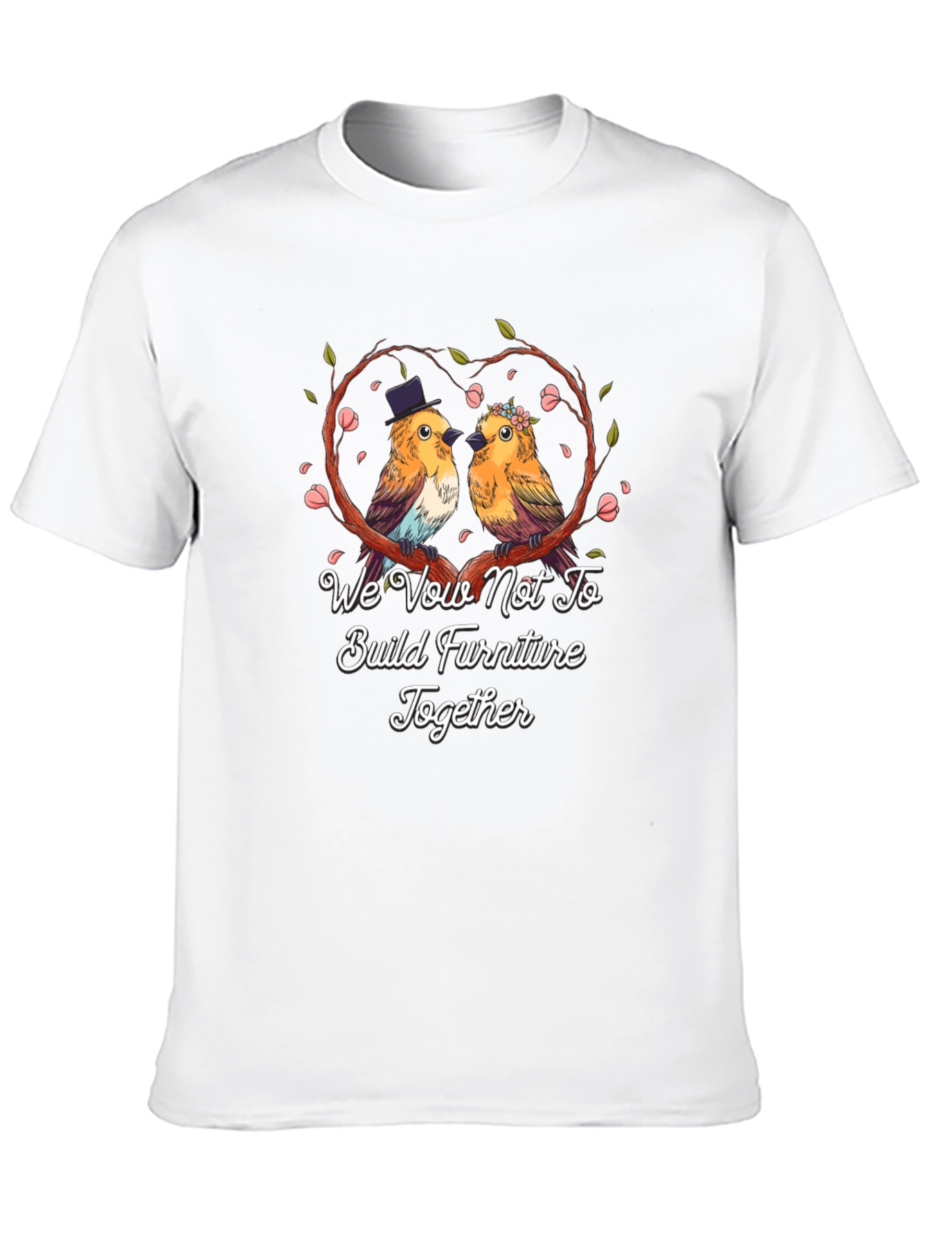 Funny Couple Bird Wedding Vow T-Shirt