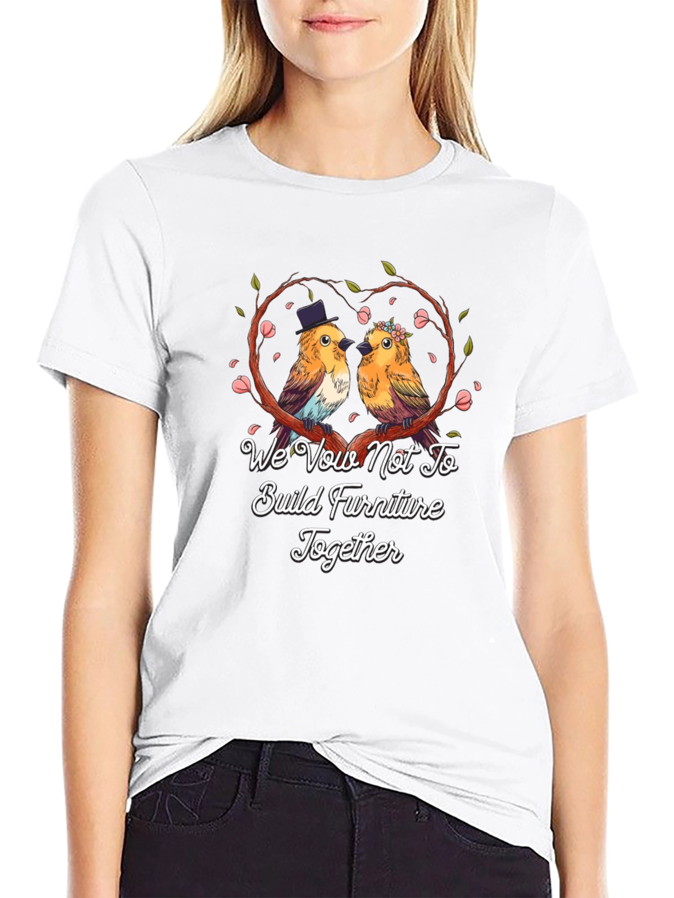 Funny Couple Bird Wedding Vow T-Shirt
