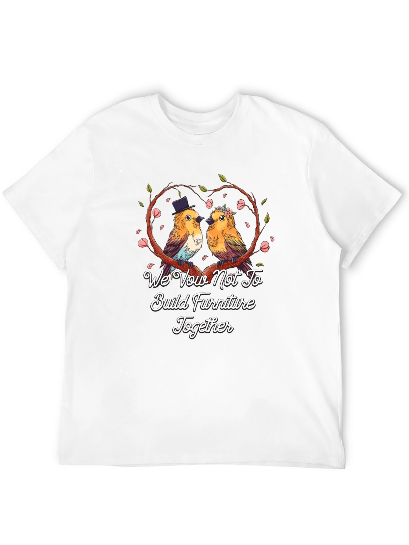 Funny Couple Bird Wedding Vow T-Shirt