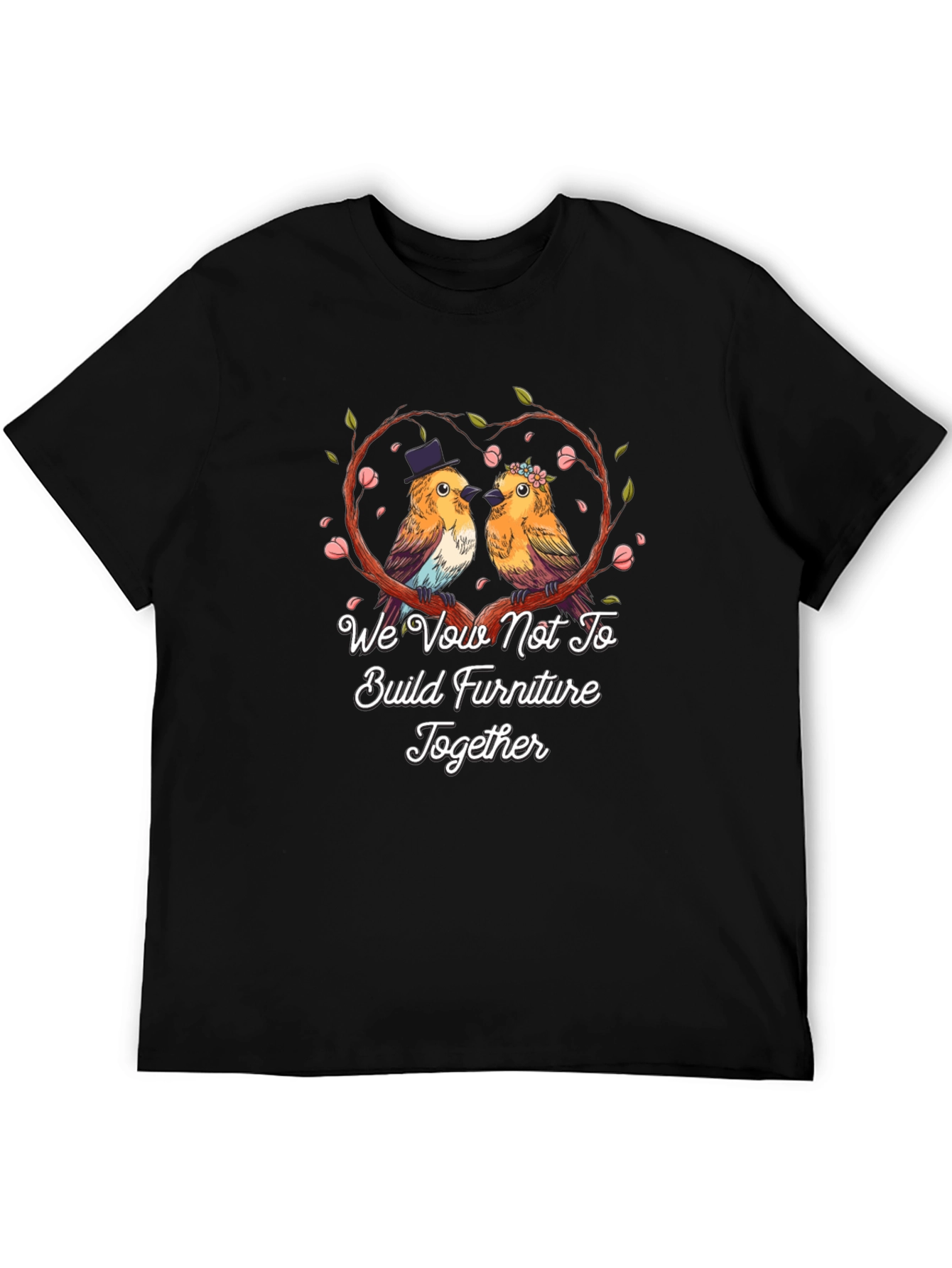 Funny Couple Bird Wedding Vow T-Shirt