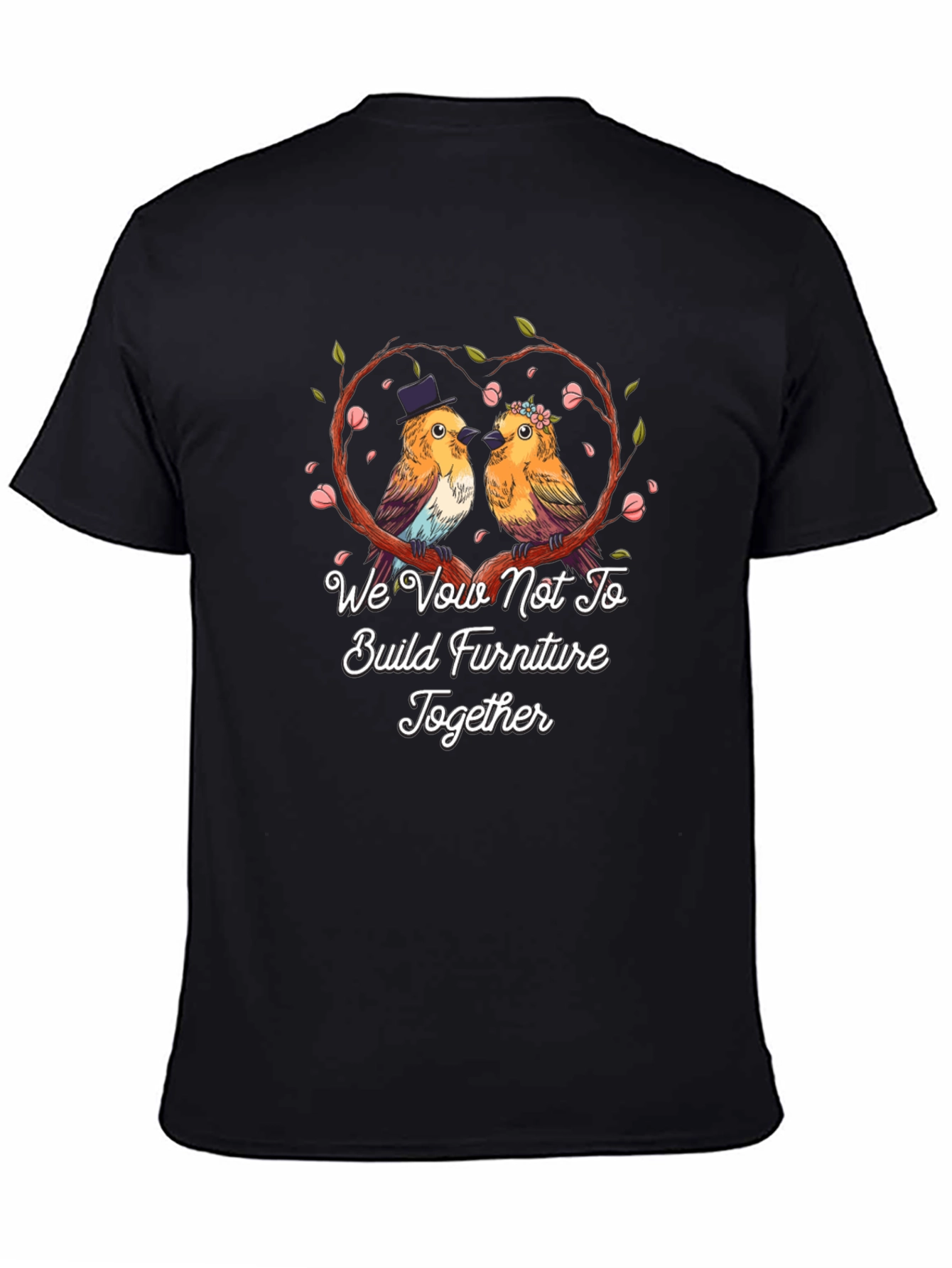 Funny Couple Bird Wedding Vow T-Shirt