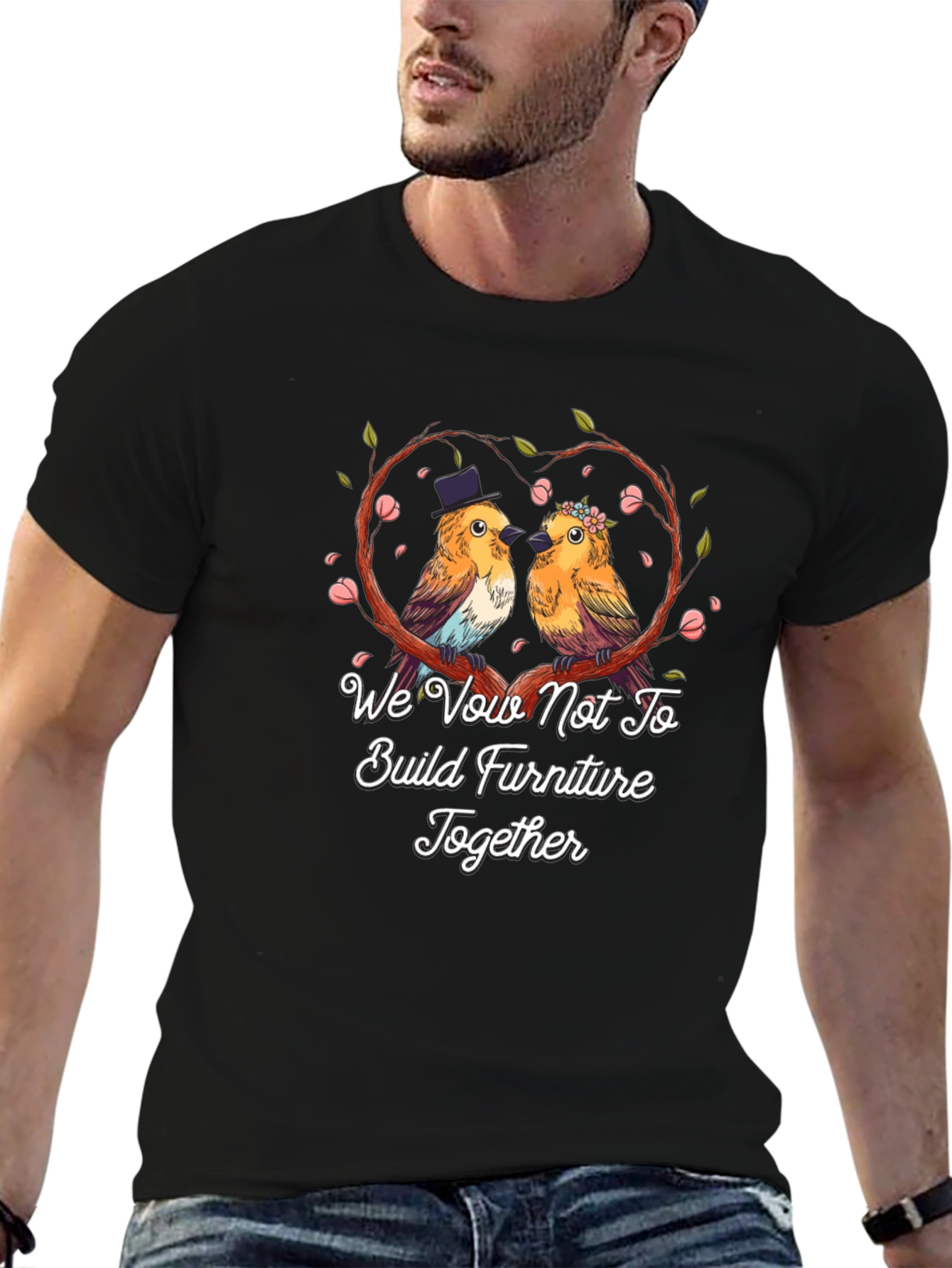 Funny Couple Bird Wedding Vow T-Shirt