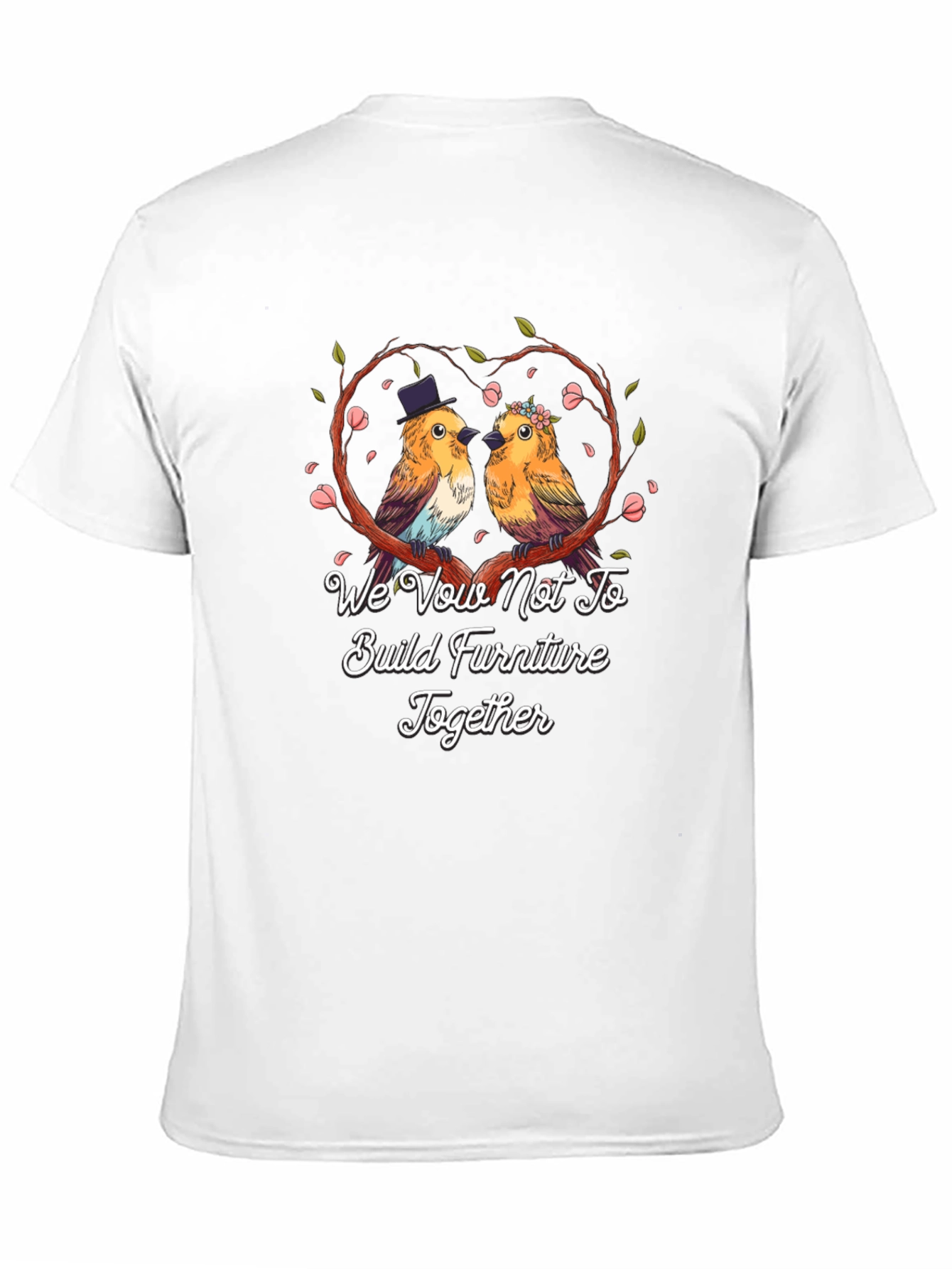 Funny Couple Bird Wedding Vow T-Shirt
