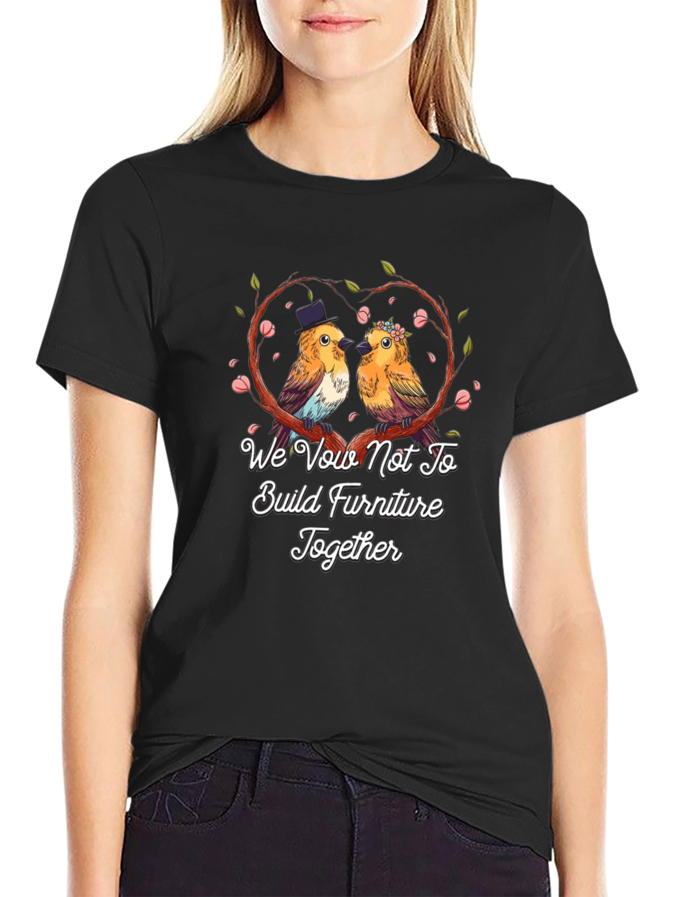 Funny Couple Bird Wedding Vow T-Shirt