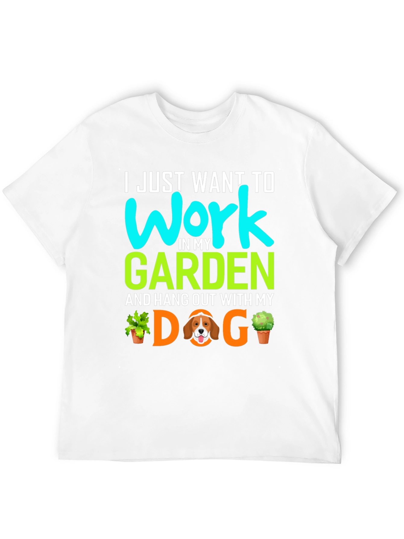 Gardening Dog T-Shirt - Work In My Garden