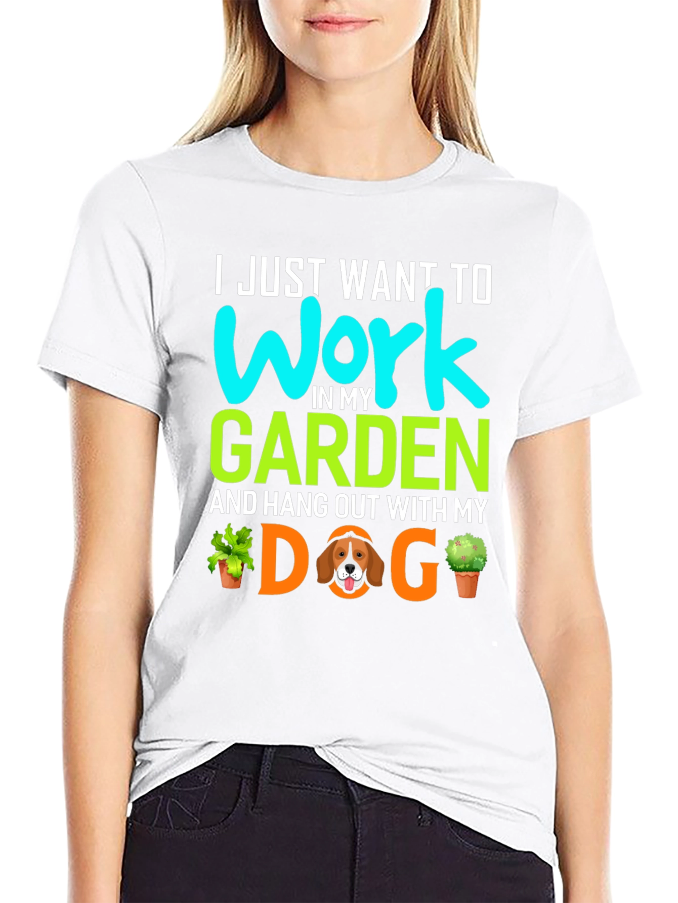 Gardening Dog T-Shirt - Work In My Garden